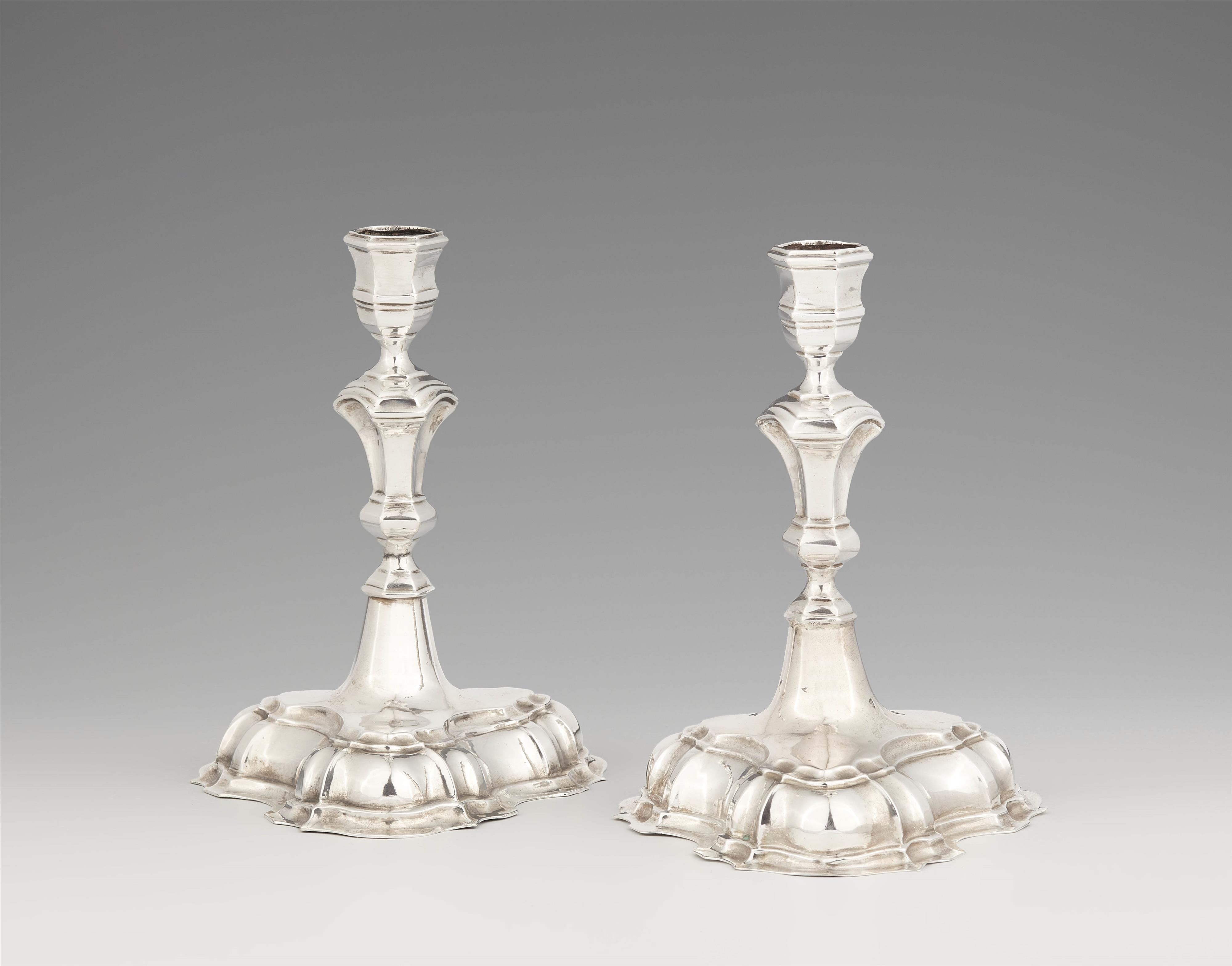 A pair of Breslau silver candlesticks - image-1