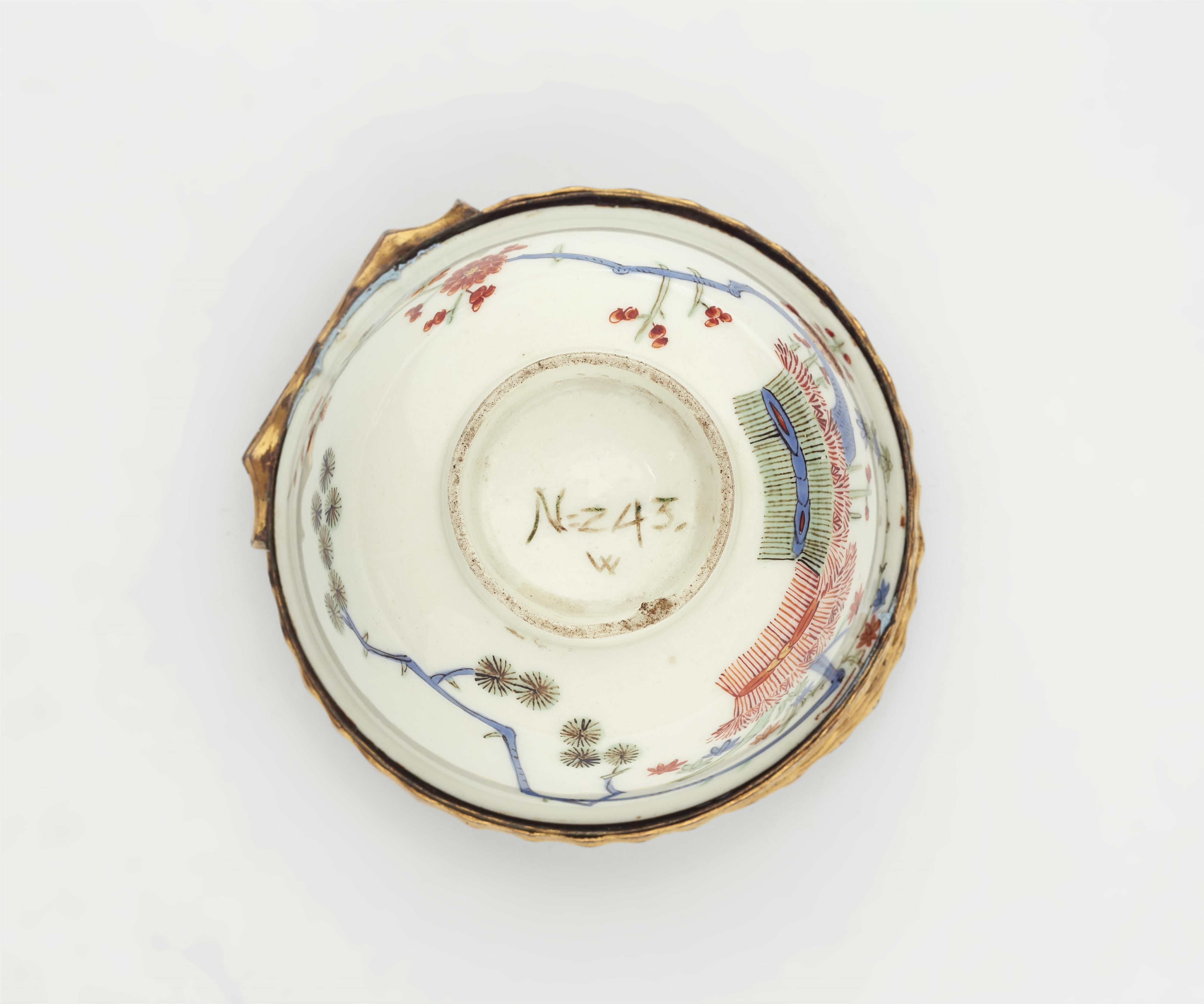 A Meissen porcelain tea bowl with palace inventory number, mounted as a box - image-3