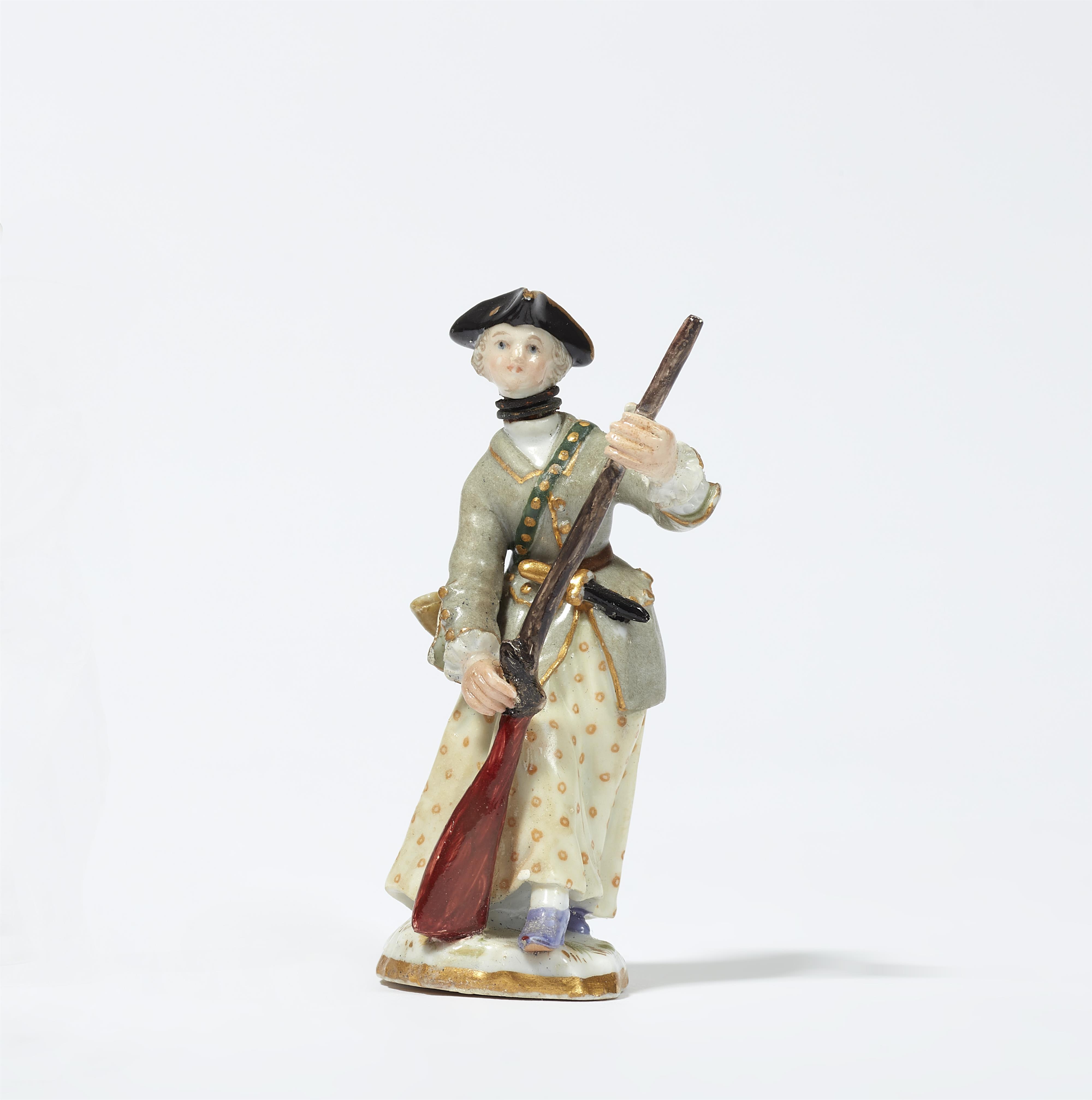 A rare Meissen porcelain figure of a huntress as a bottle - image-1