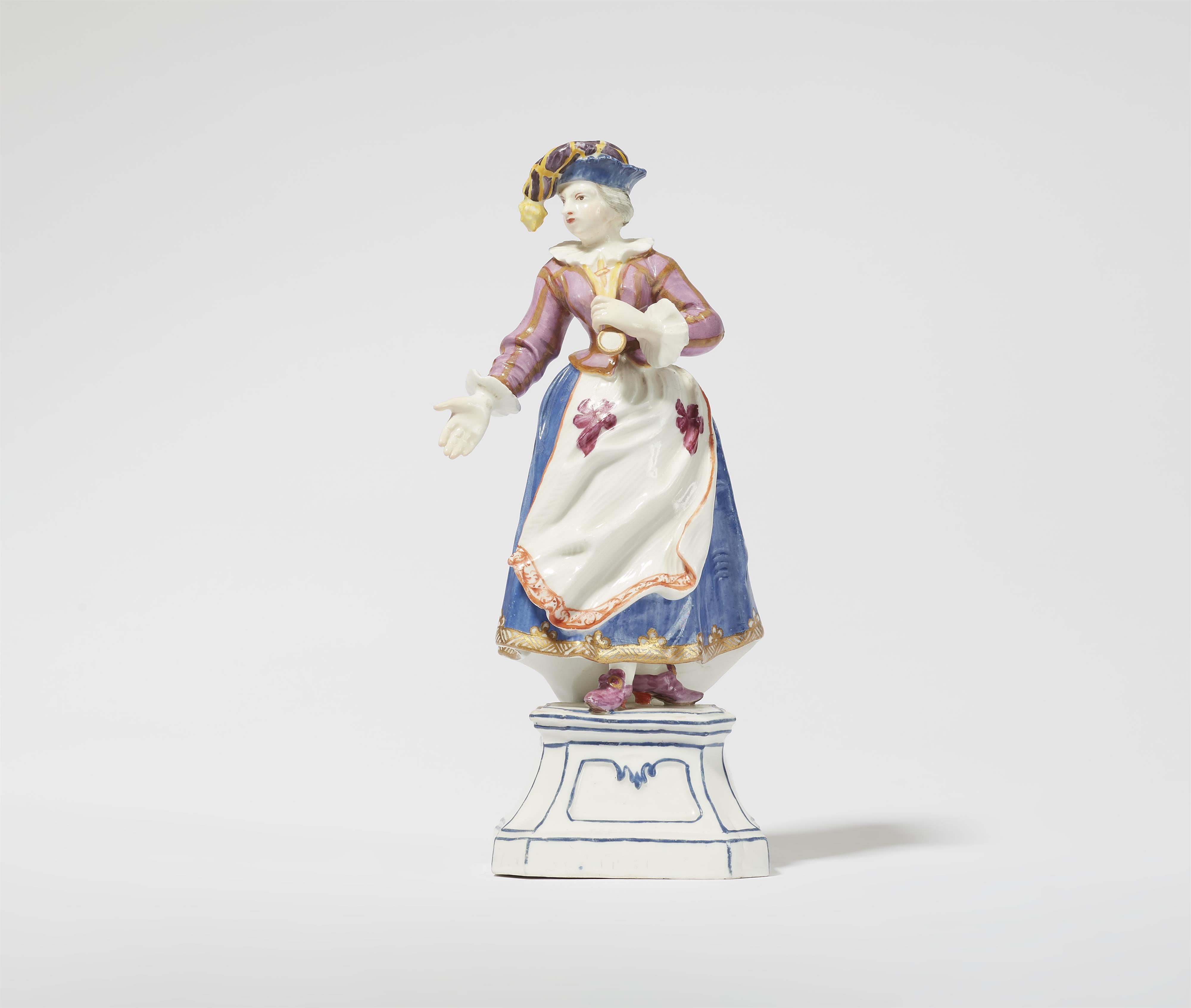 A Höchst porcelain figure of Isabella's servant
from the large series of Höchst commedia dell'arte figures - image-1