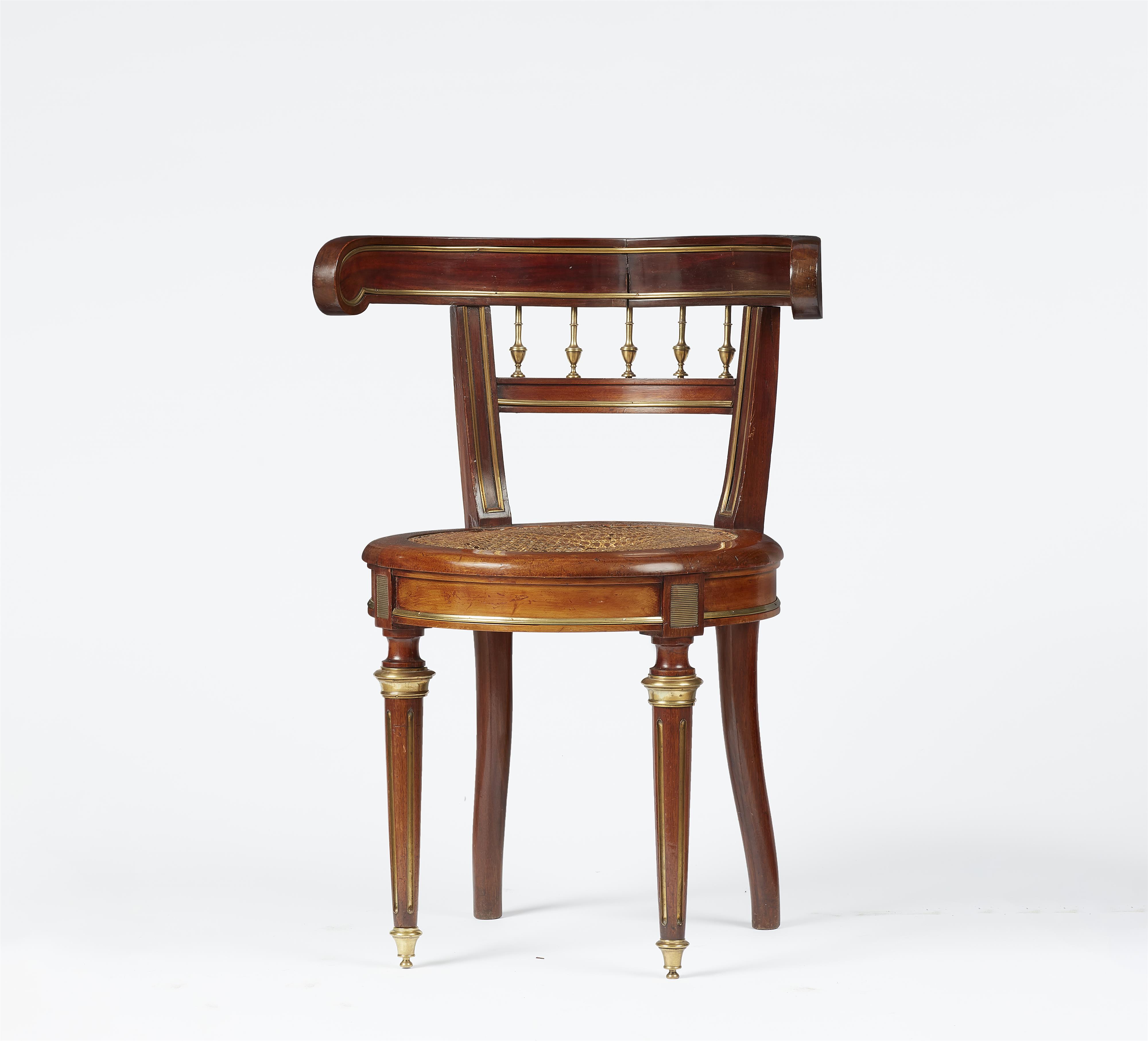 A Neoclassical mahogany armchair - image-1