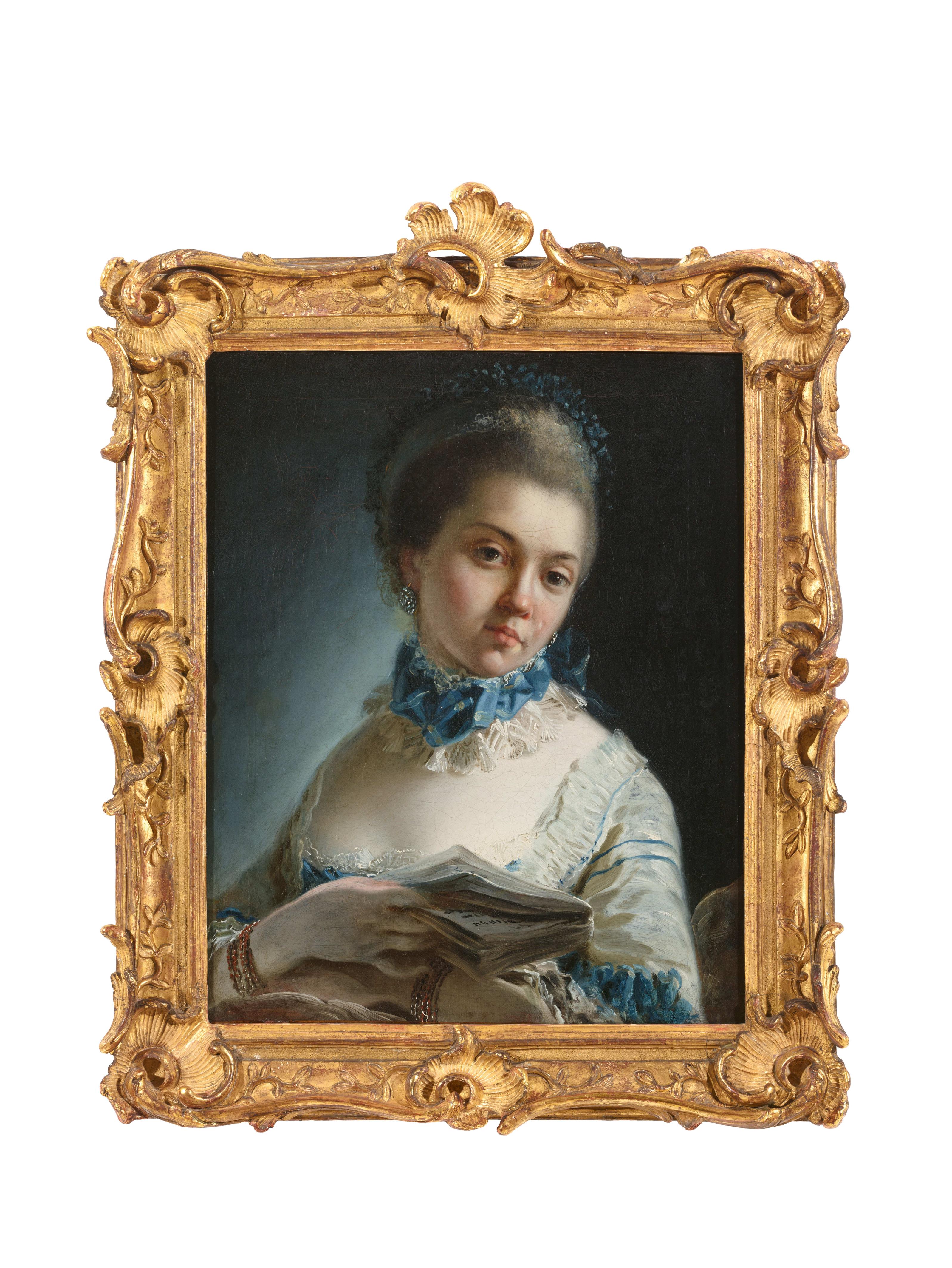 Carle (Charles André) van Loo - Portrait of a Lady, presumably the Maréchale de Lévis - image-2