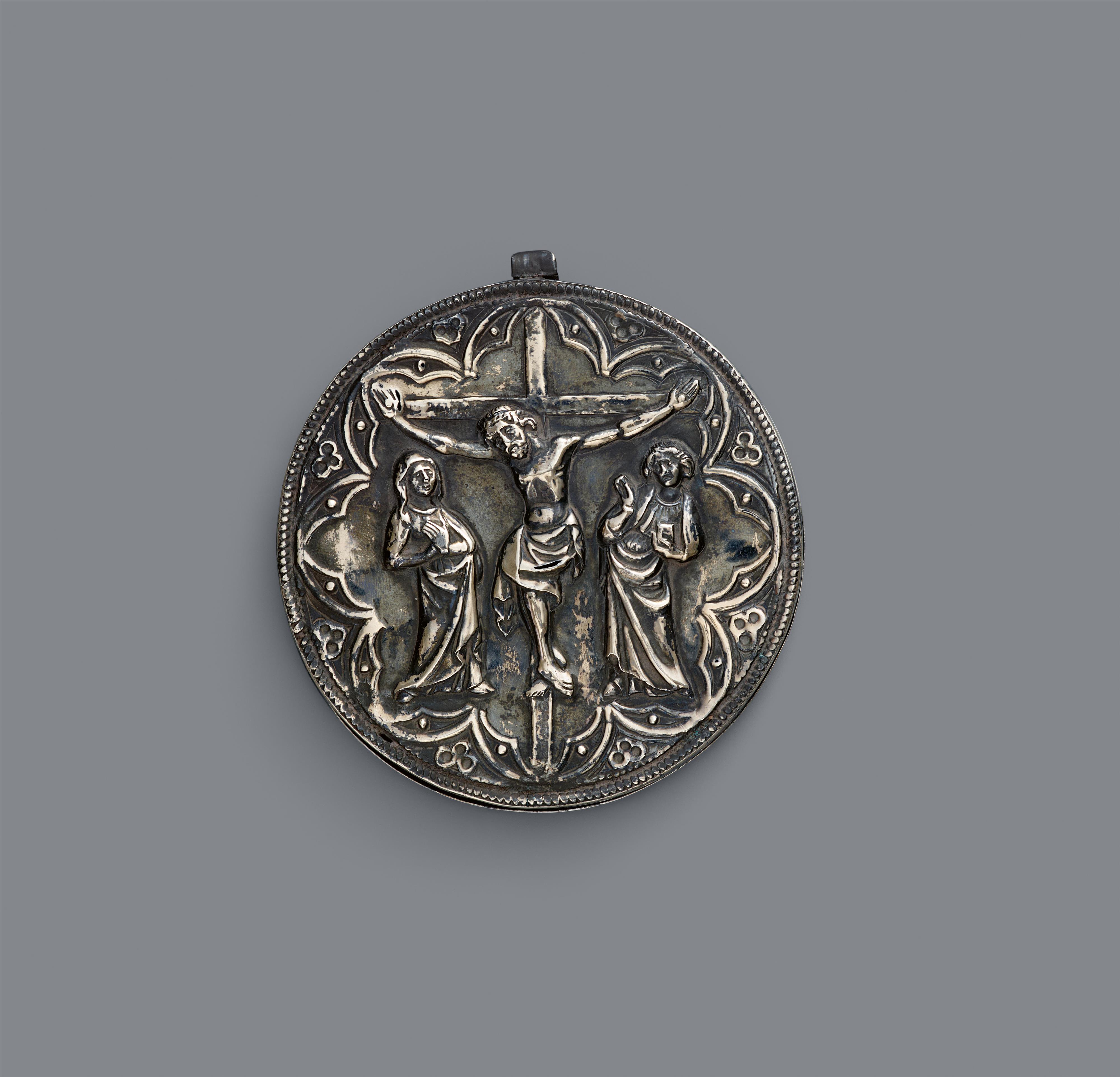 Probably German 15th century - A silver capsule, presumably German, 15th C. - image-1