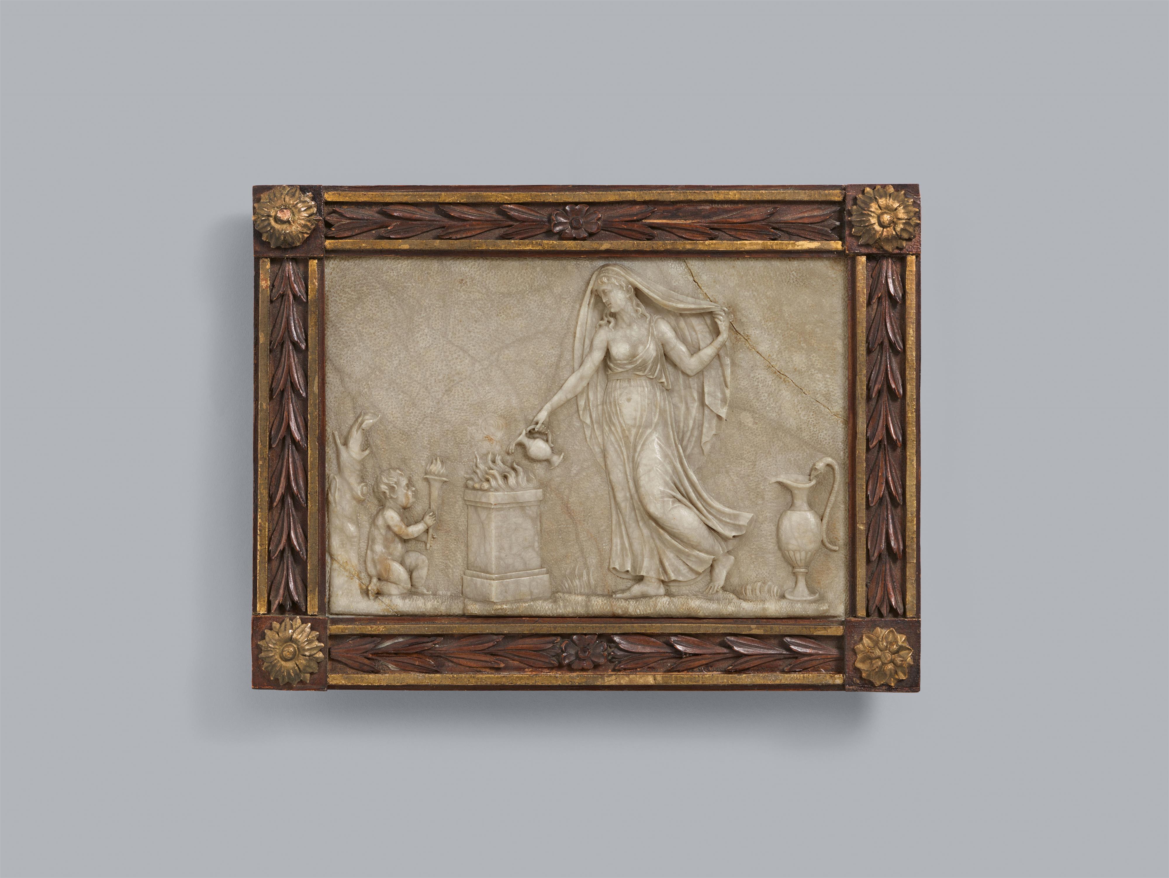 Johann Martin von  Wagner, attributed to - Marble reliefs with allegories of death and eternal life, attributed to Johann Martin von Wagner - image-1