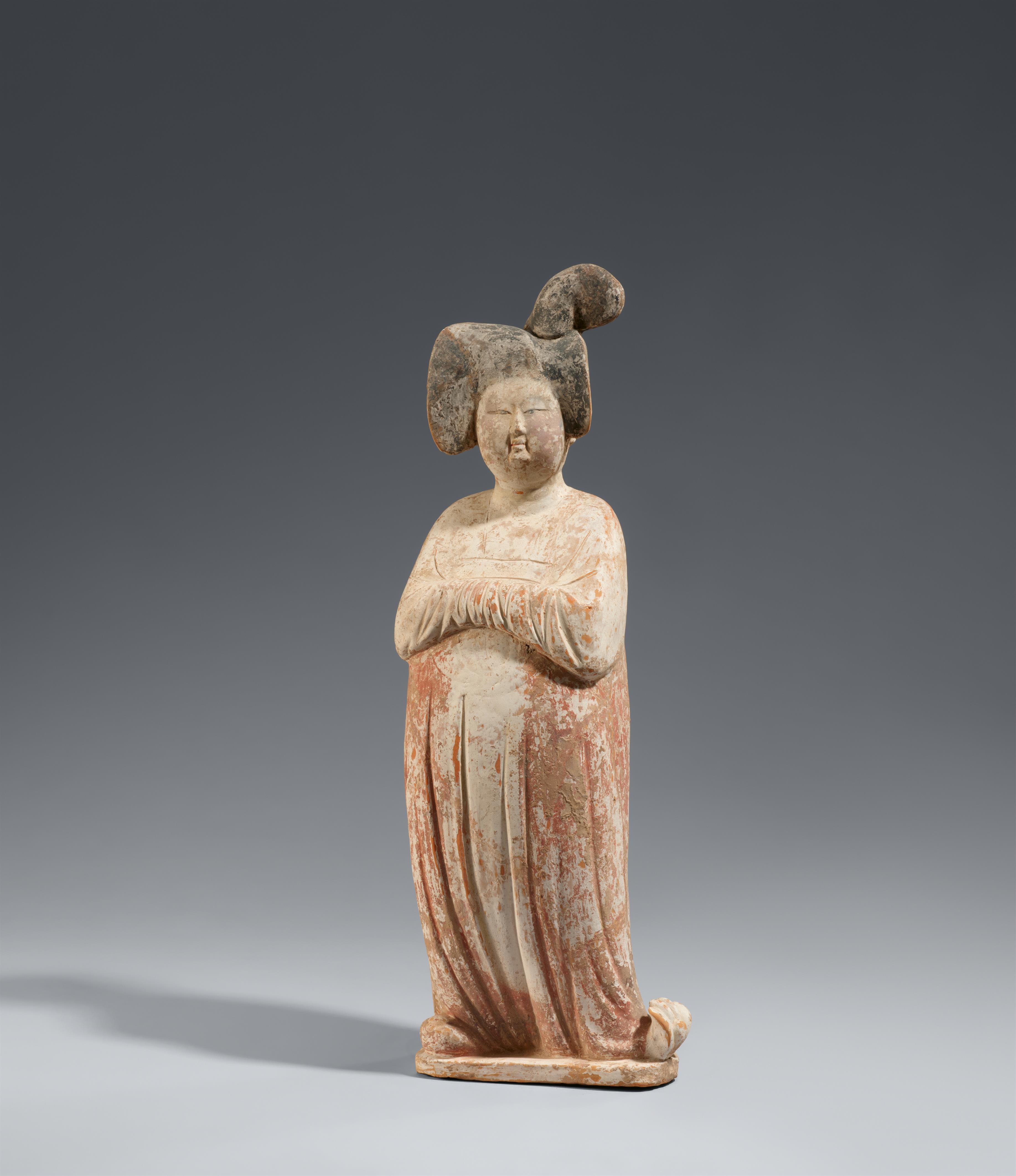 A figure of a 'Fat Lady'. Tang dynasty (618-907) - image-1