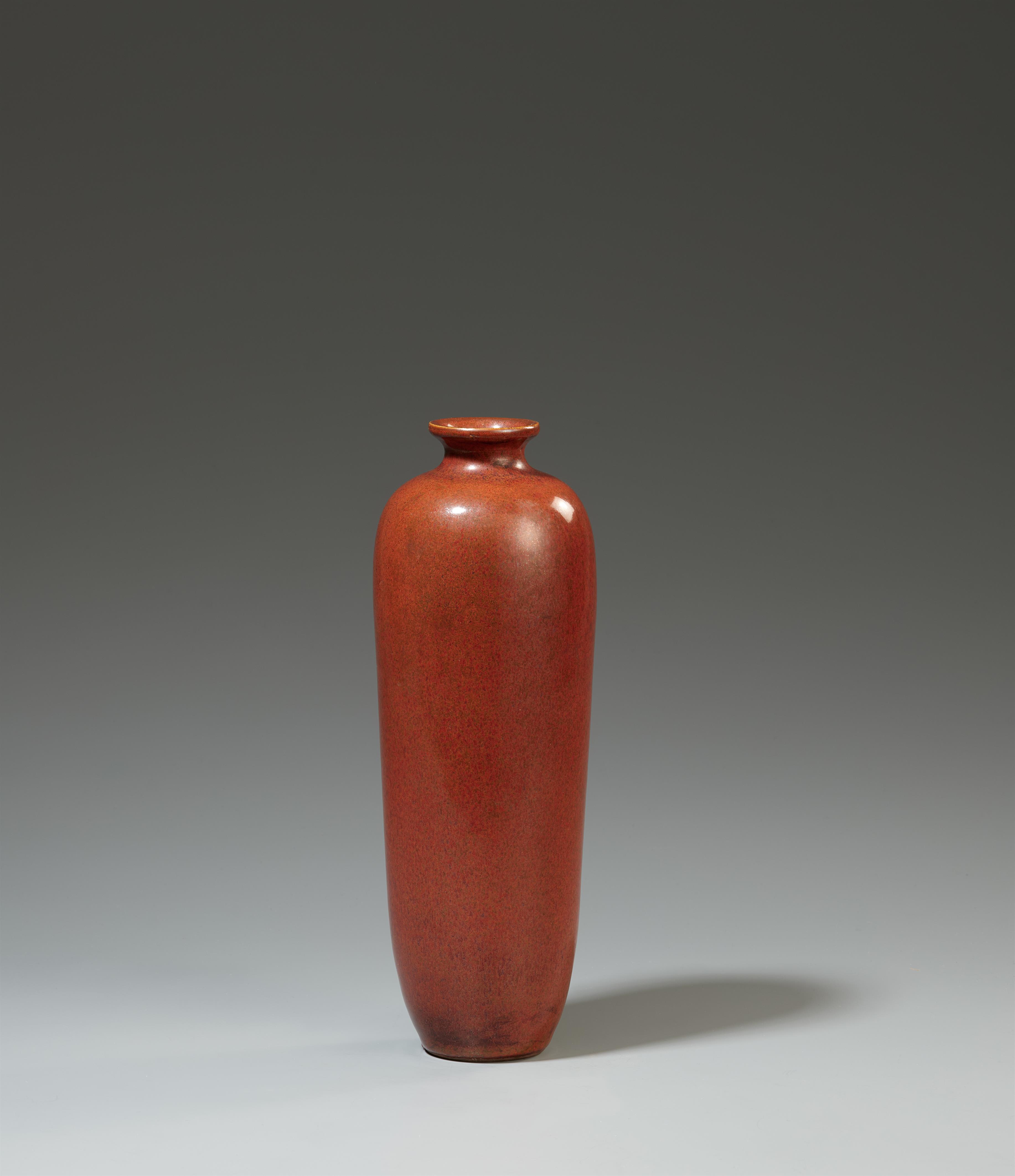 Schlanke Vase mit Eisenrost-Glasur. 20. Jh. - image-2