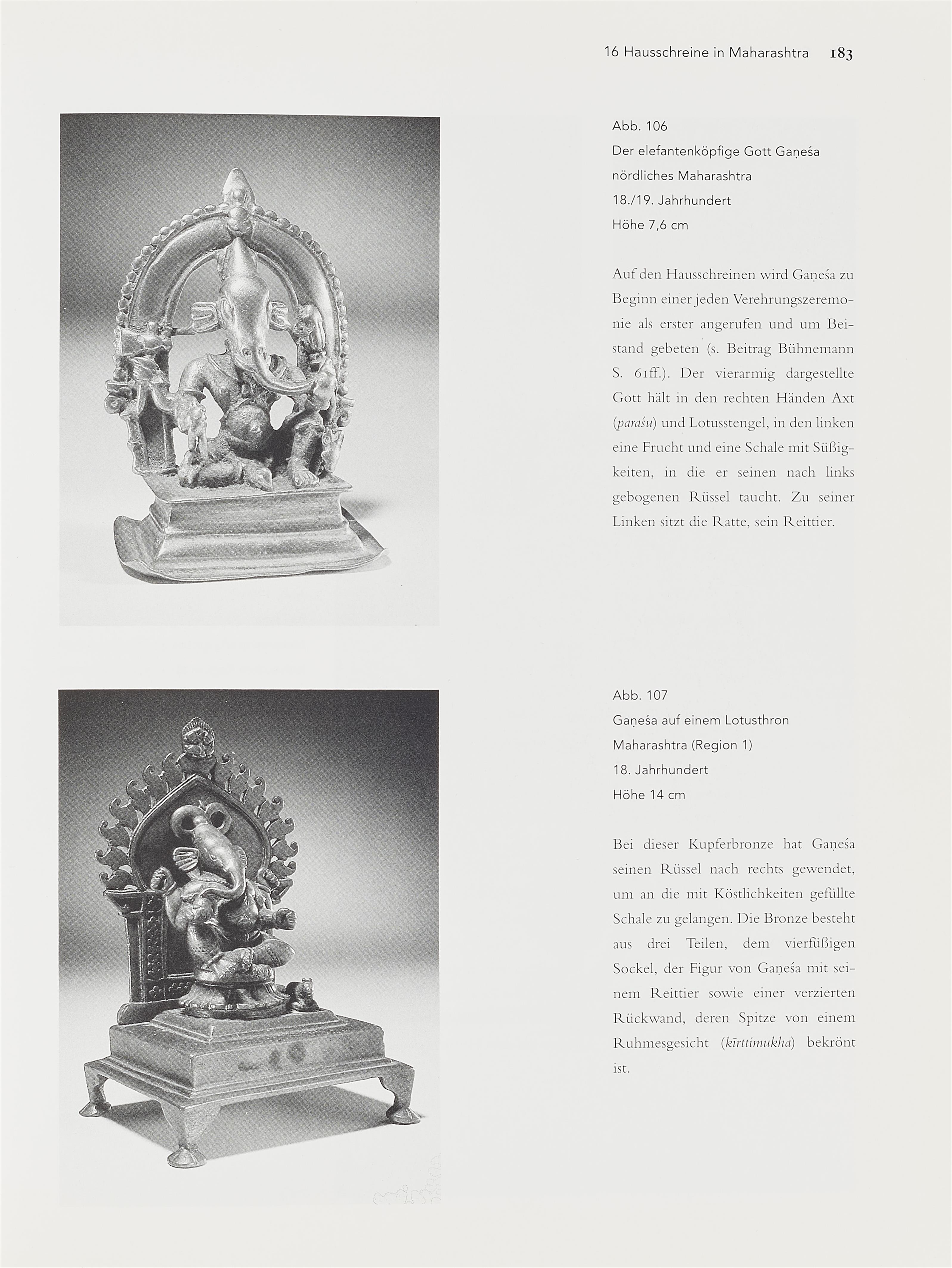 A Maharashtra copper alloy altar of Ganesha. Central India. 18th century - image-3