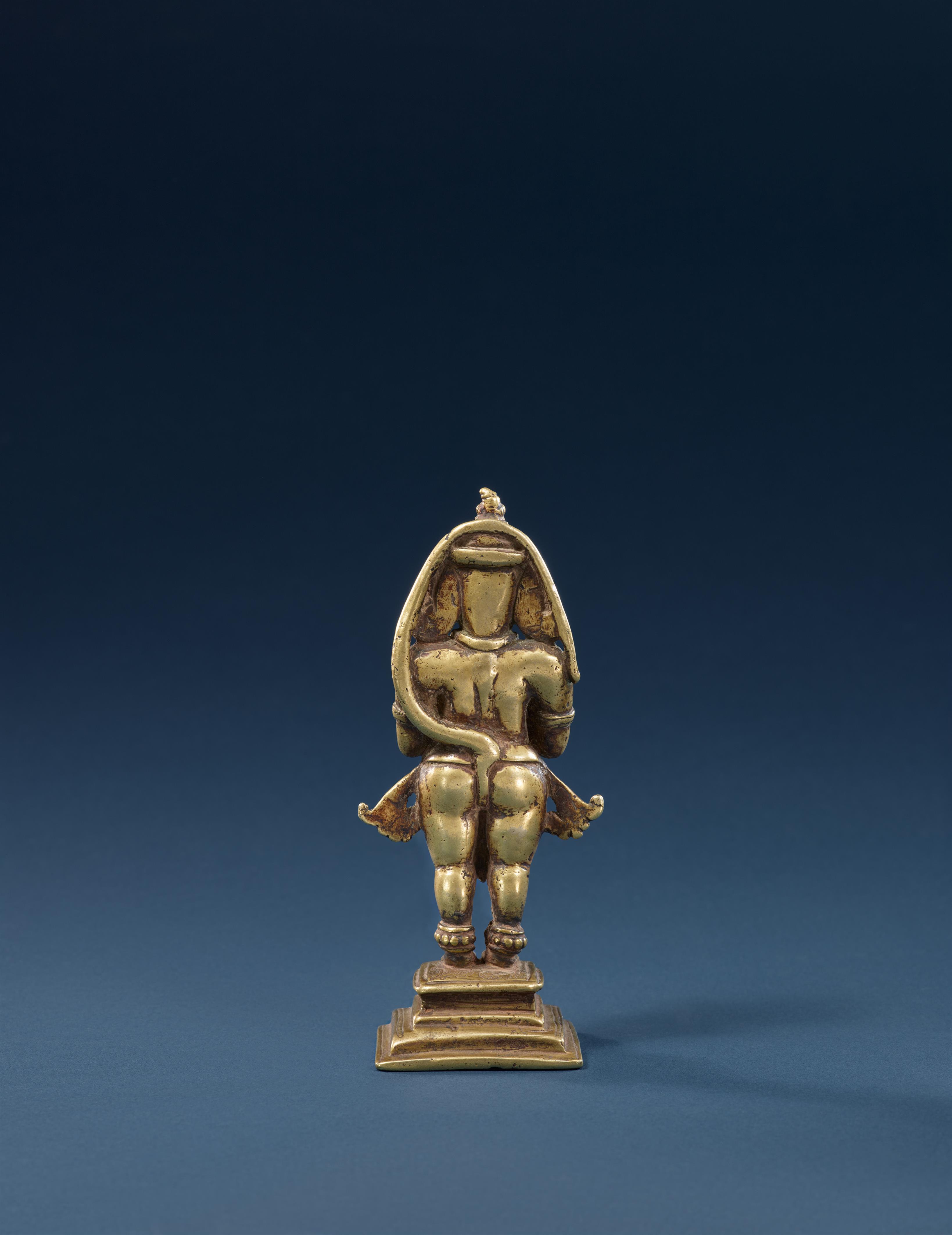 A Maharashtra copper alloy figure of Hanuman. Central India. 18th/19th century - image-2