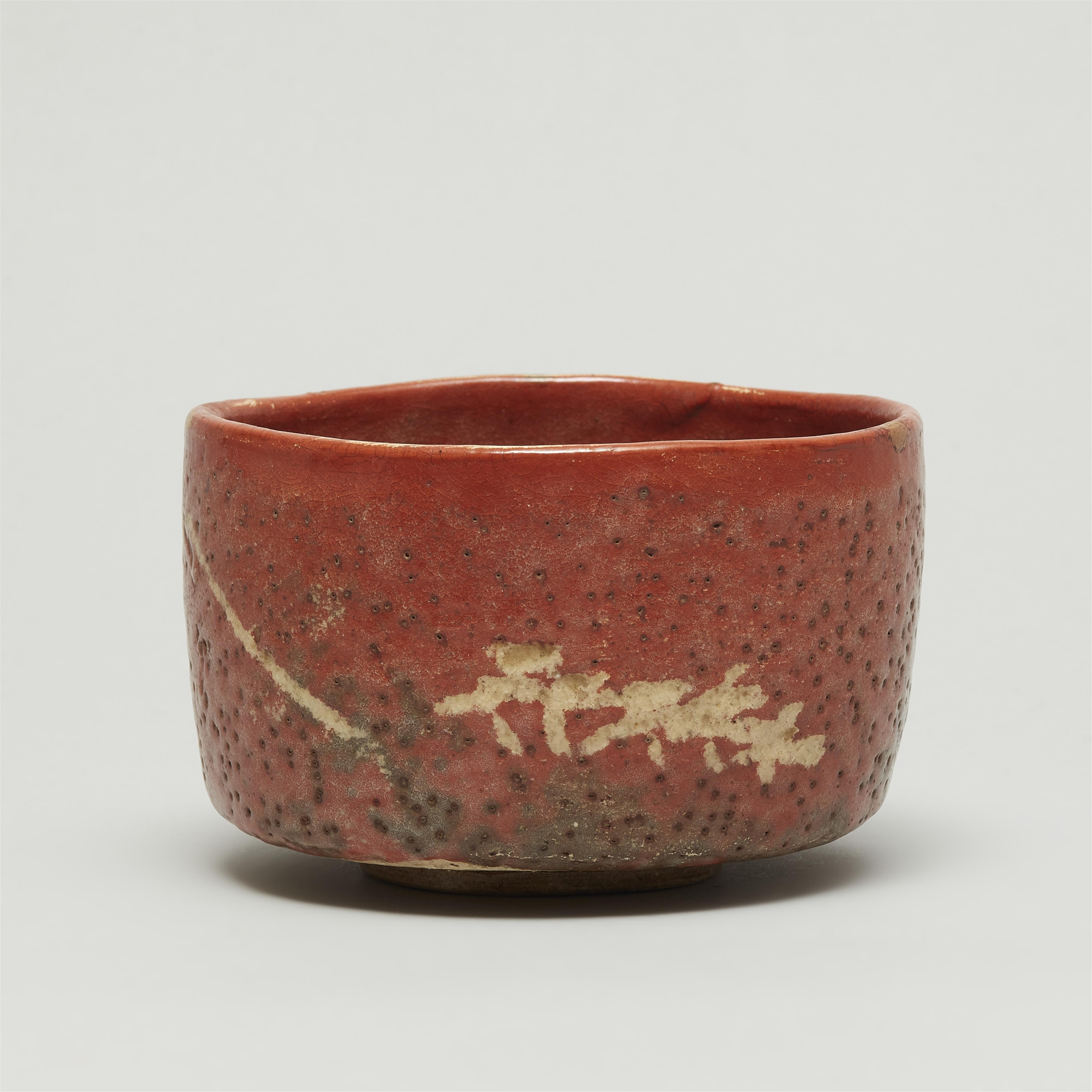 A large Aka-Raku chawan. Kyoto. Attributed to Hon’ami Kōetsu. Early Edo period - image-3