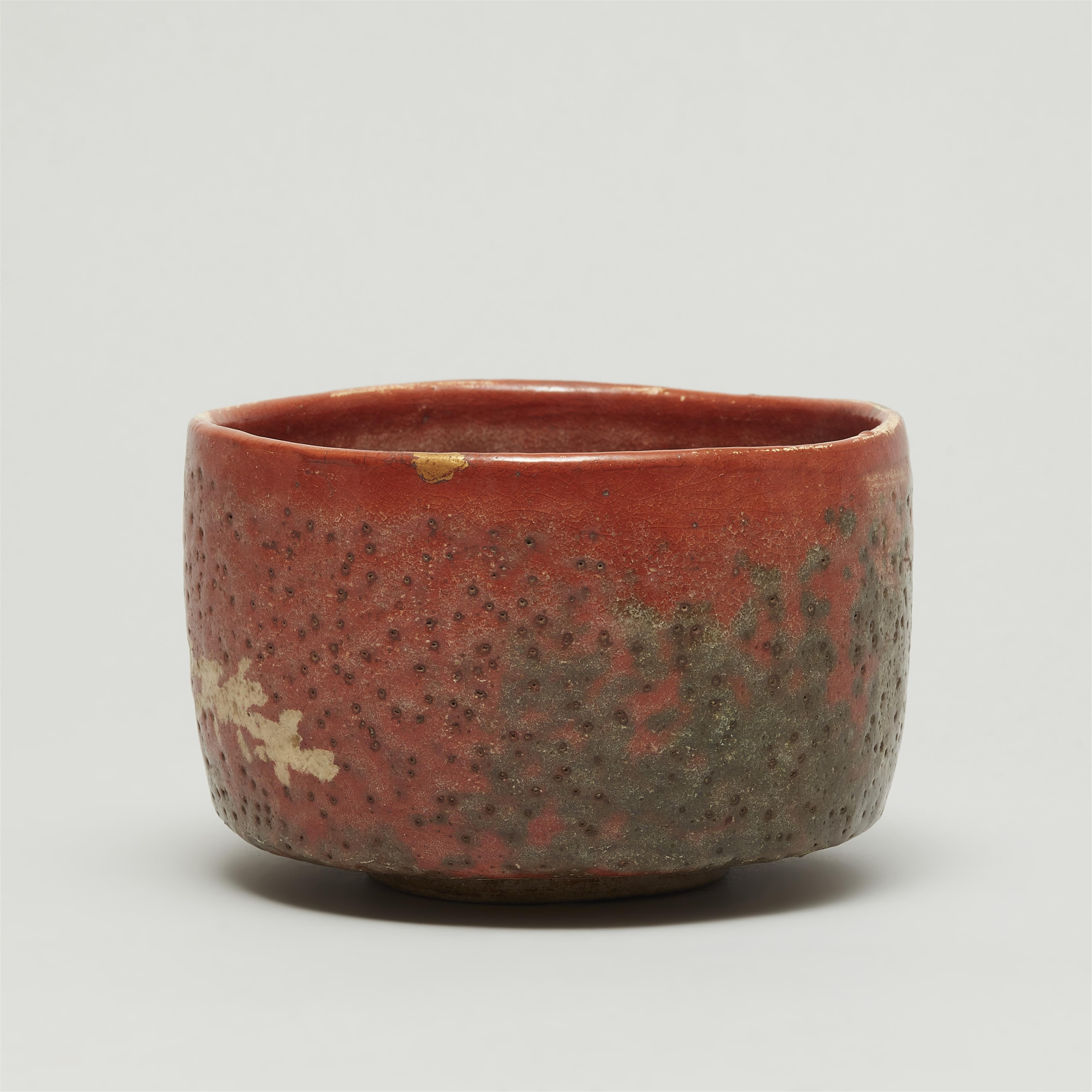 A large Aka-Raku chawan. Kyoto. Attributed to Hon’ami Kōetsu. Early Edo period - image-4