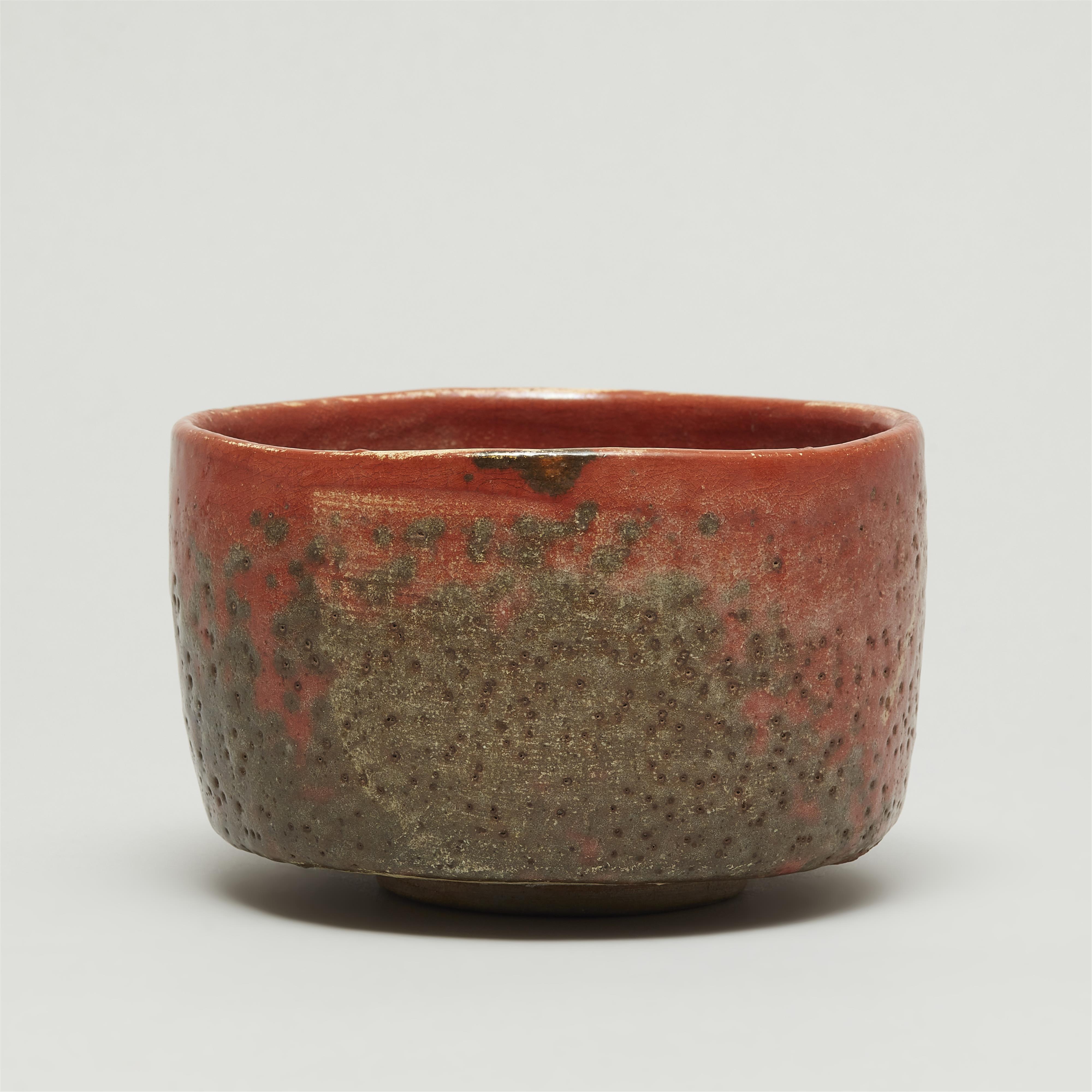 A large Aka-Raku chawan. Kyoto. Attributed to Hon’ami Kōetsu. Early Edo period - image-5