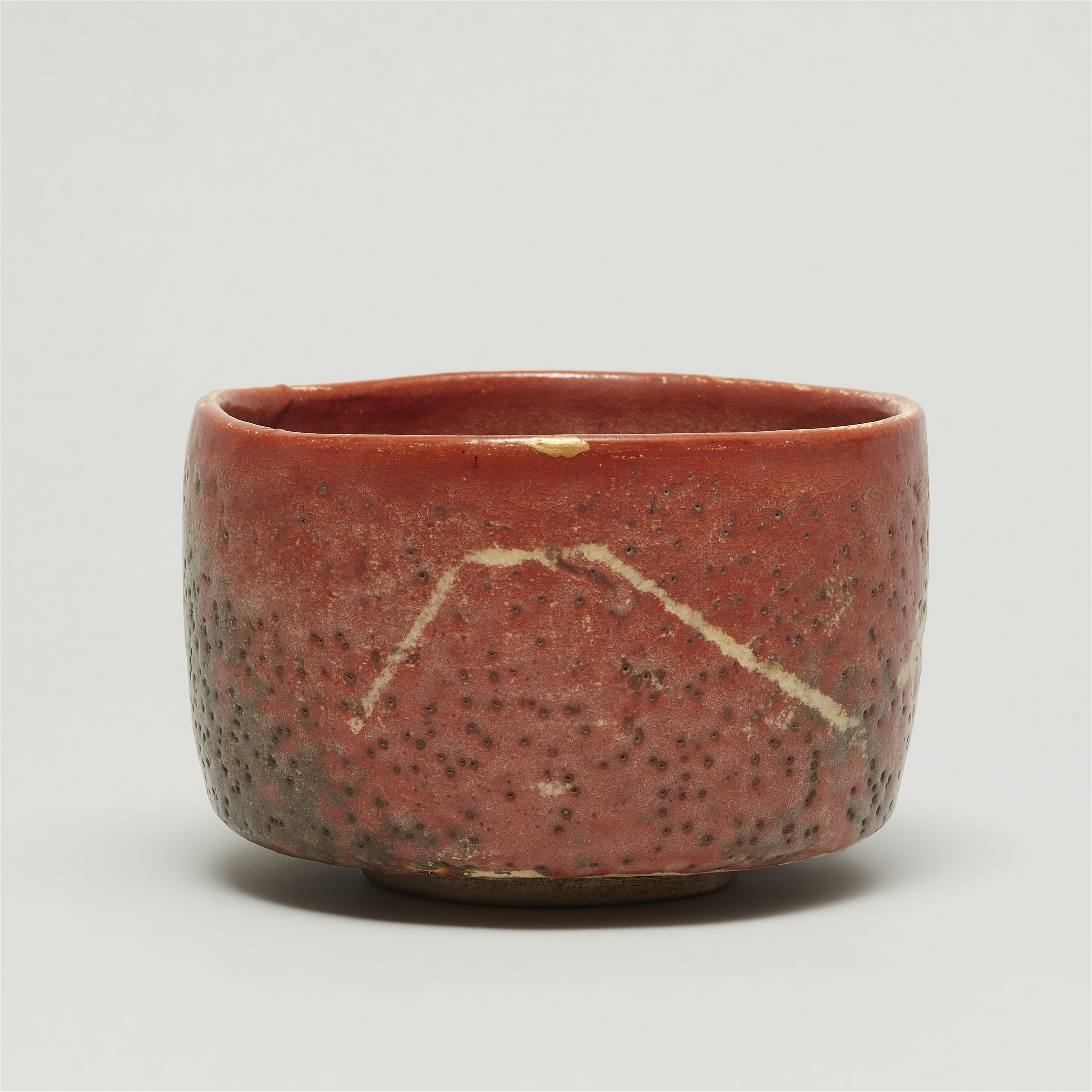 A large Aka-Raku chawan. Kyoto. Attributed to Hon’ami Kōetsu. Early Edo period - image-6