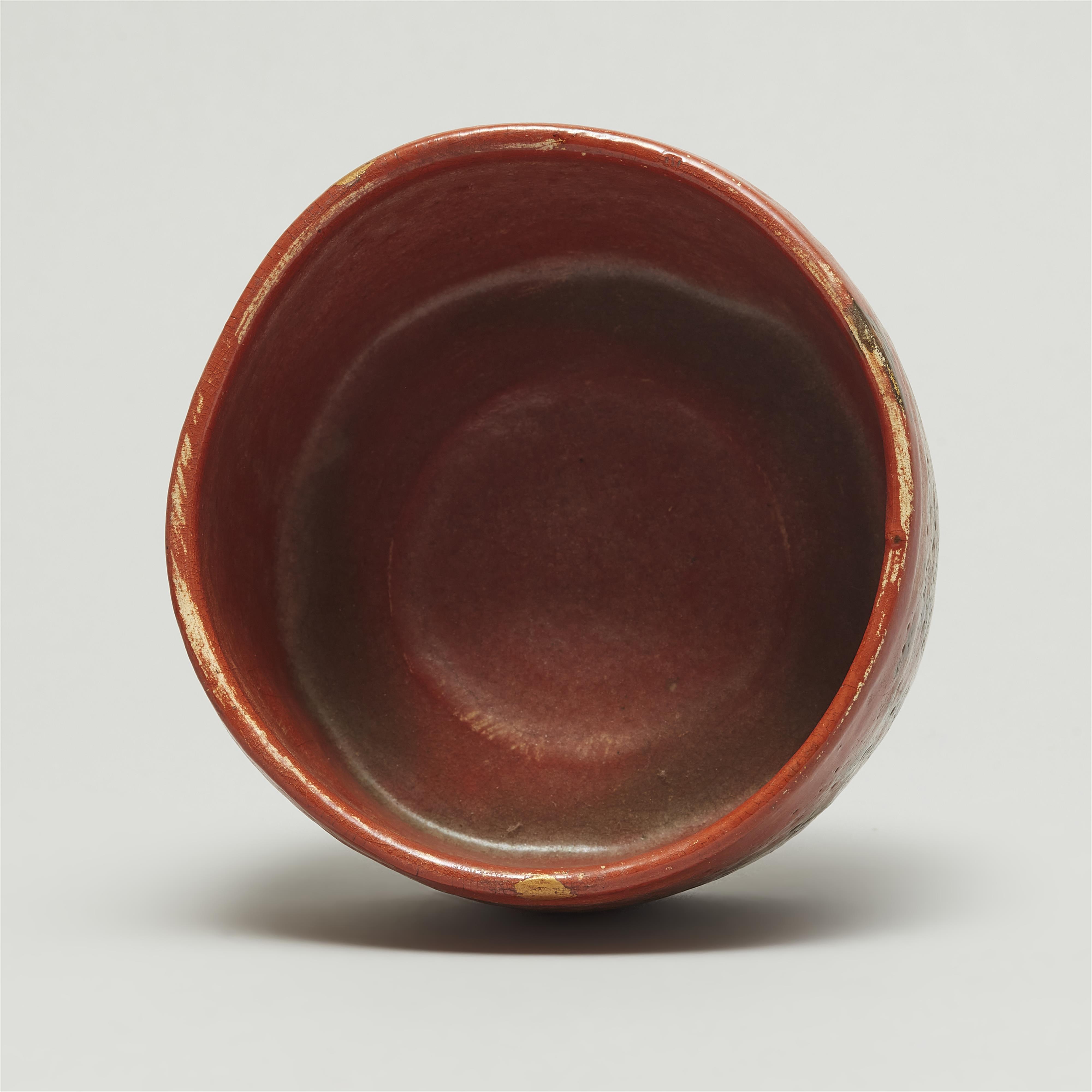 A large Aka-Raku chawan. Kyoto. Attributed to Hon’ami Kōetsu. Early Edo period - image-7