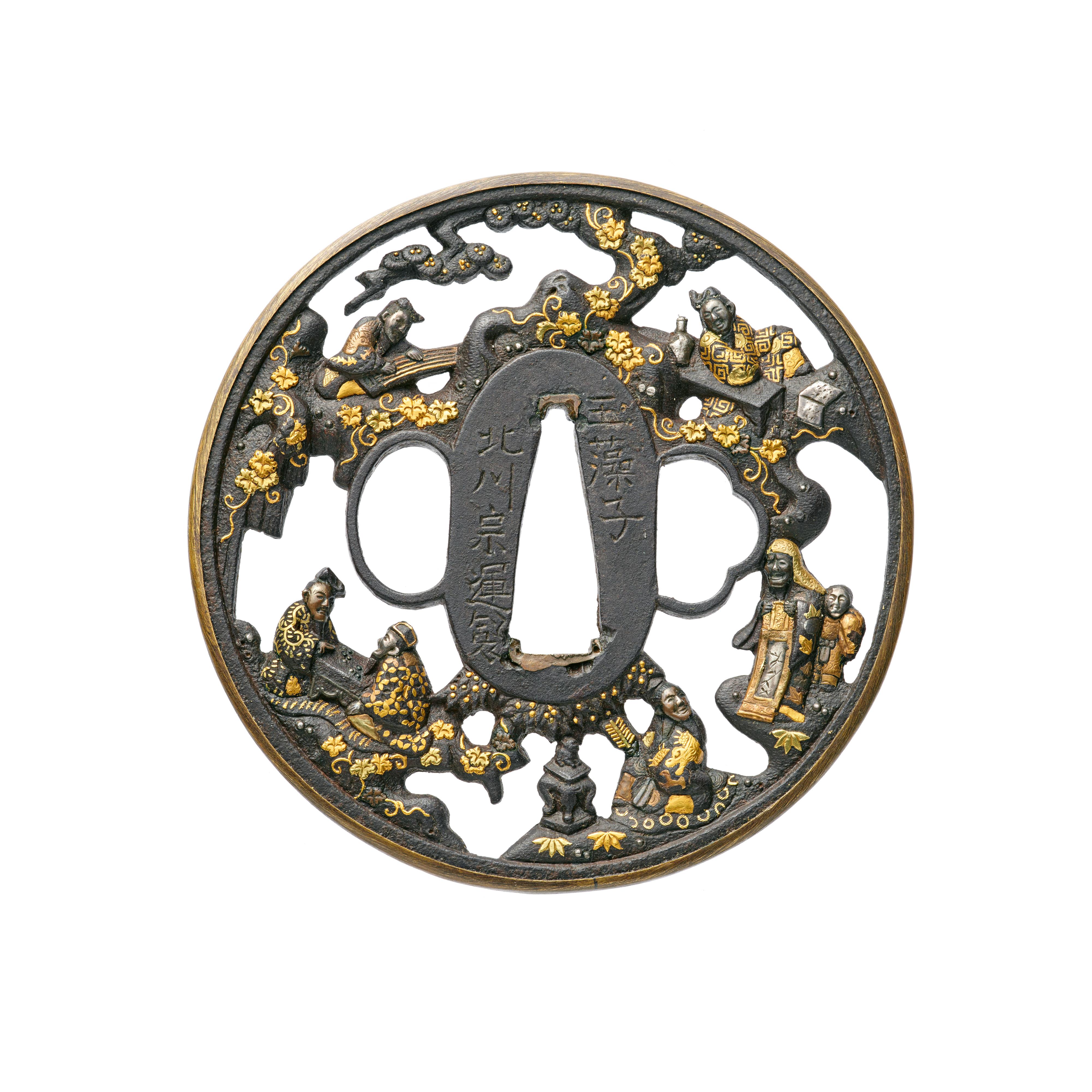 A fine Sōten school iron tsuba. Around 1700 - image-1