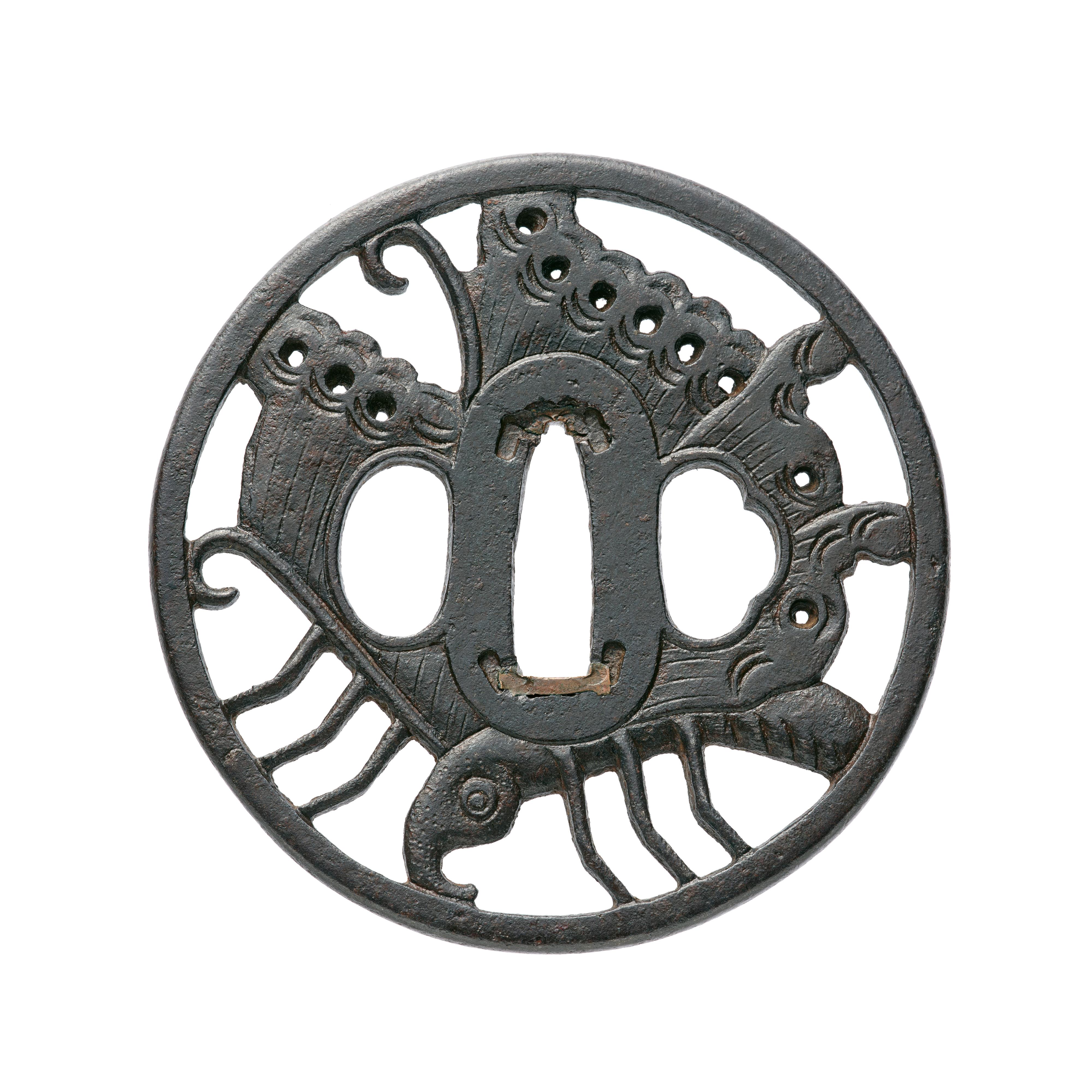 Großes tsuba. Eisen. Echizen. Edo-Zeit - image-1