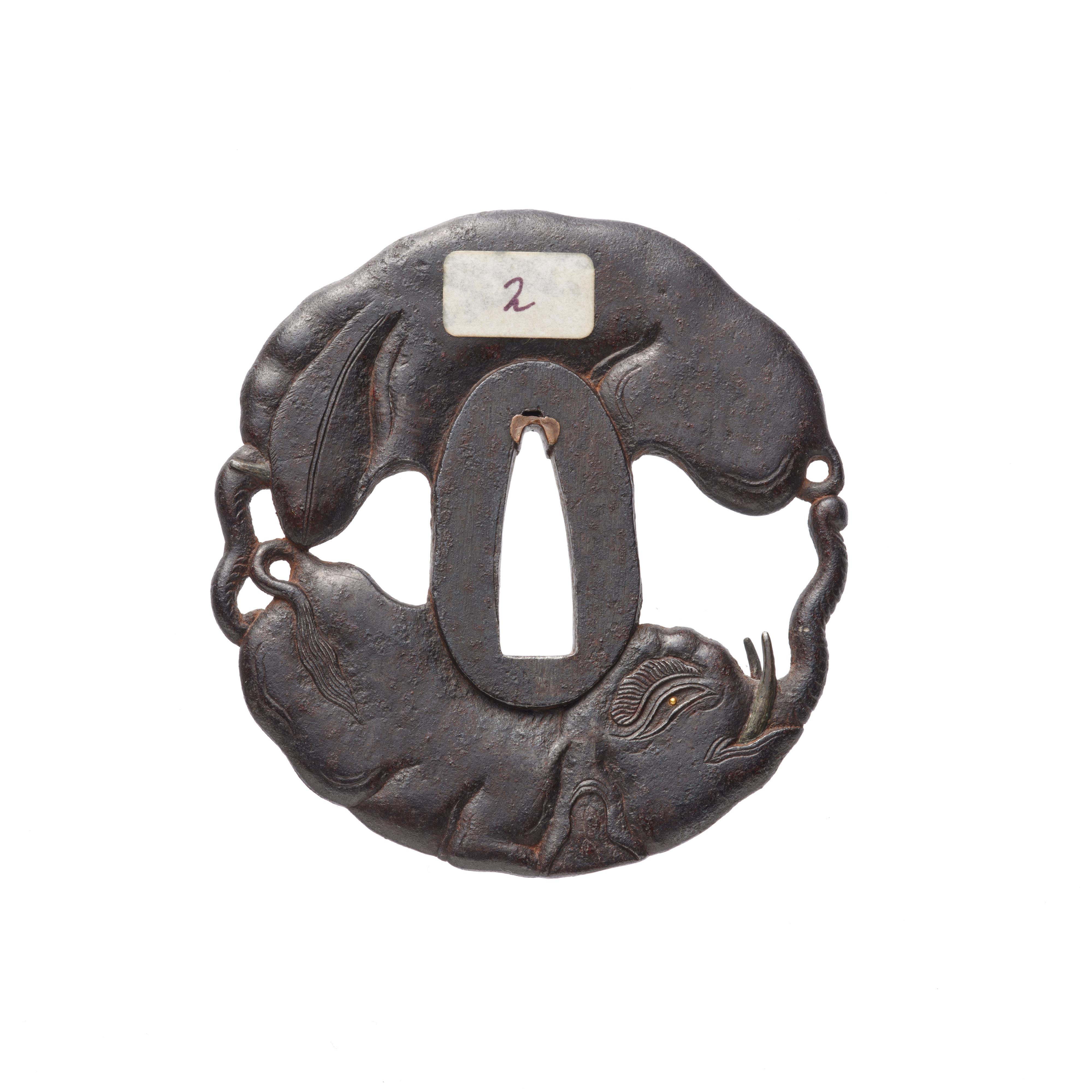 An Echizen iron tsuba. 18th/19th century - image-2