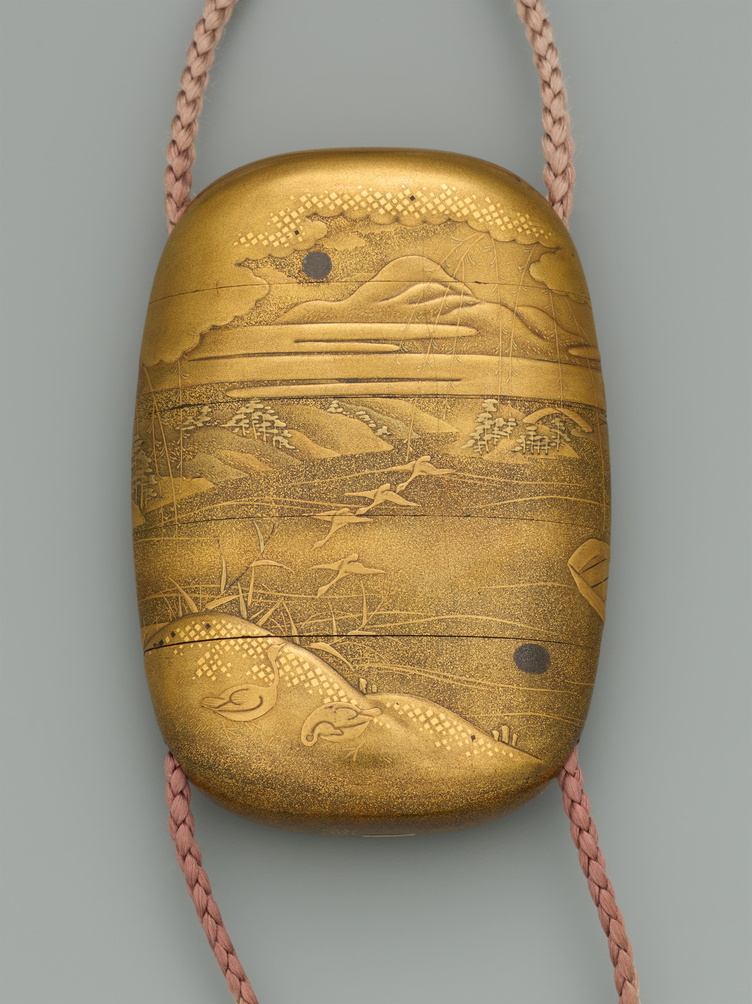 A four-case lenticular inrō. Mid-19th century - image-2