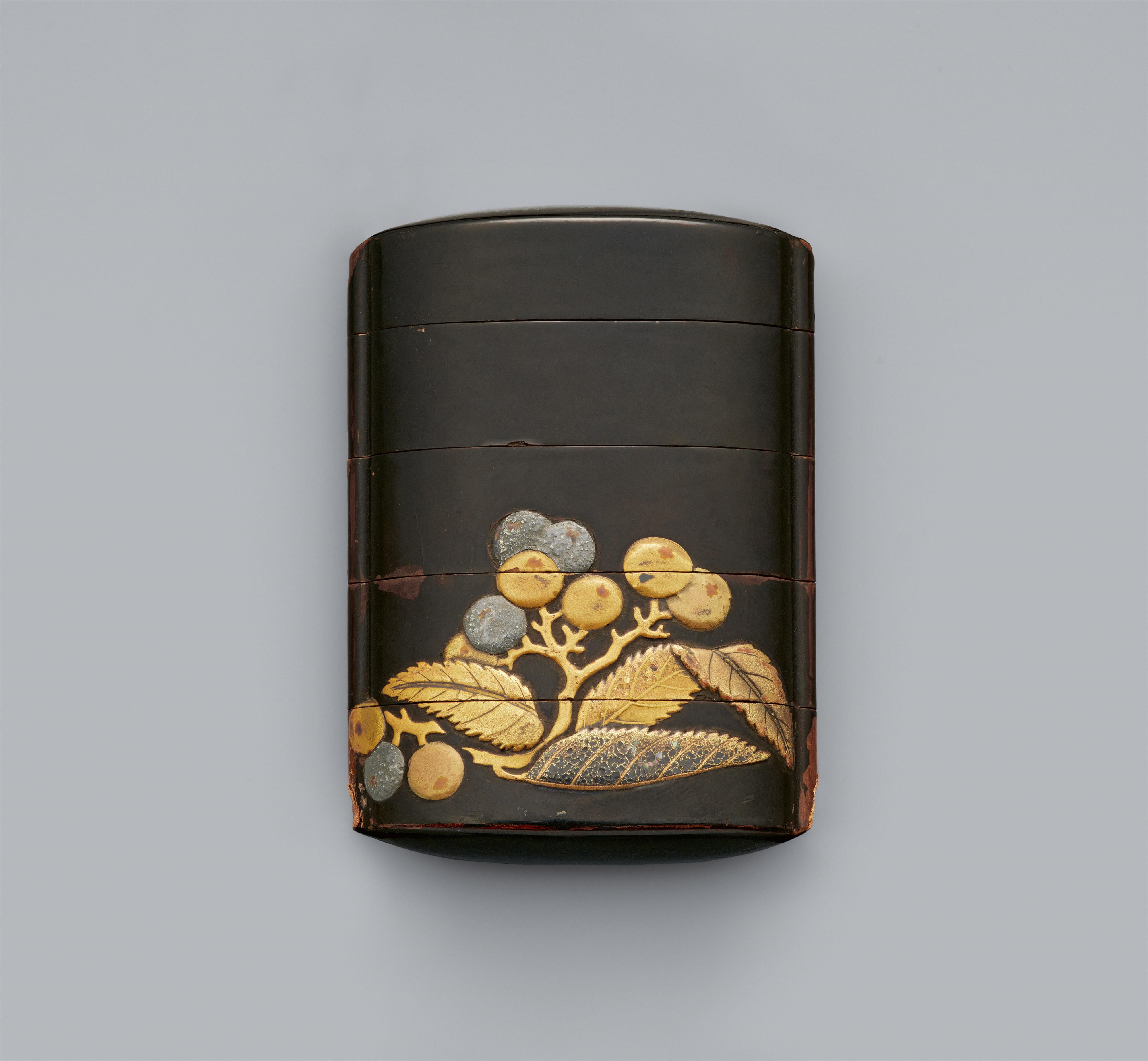 A four-case inrō. 18th century - image-2