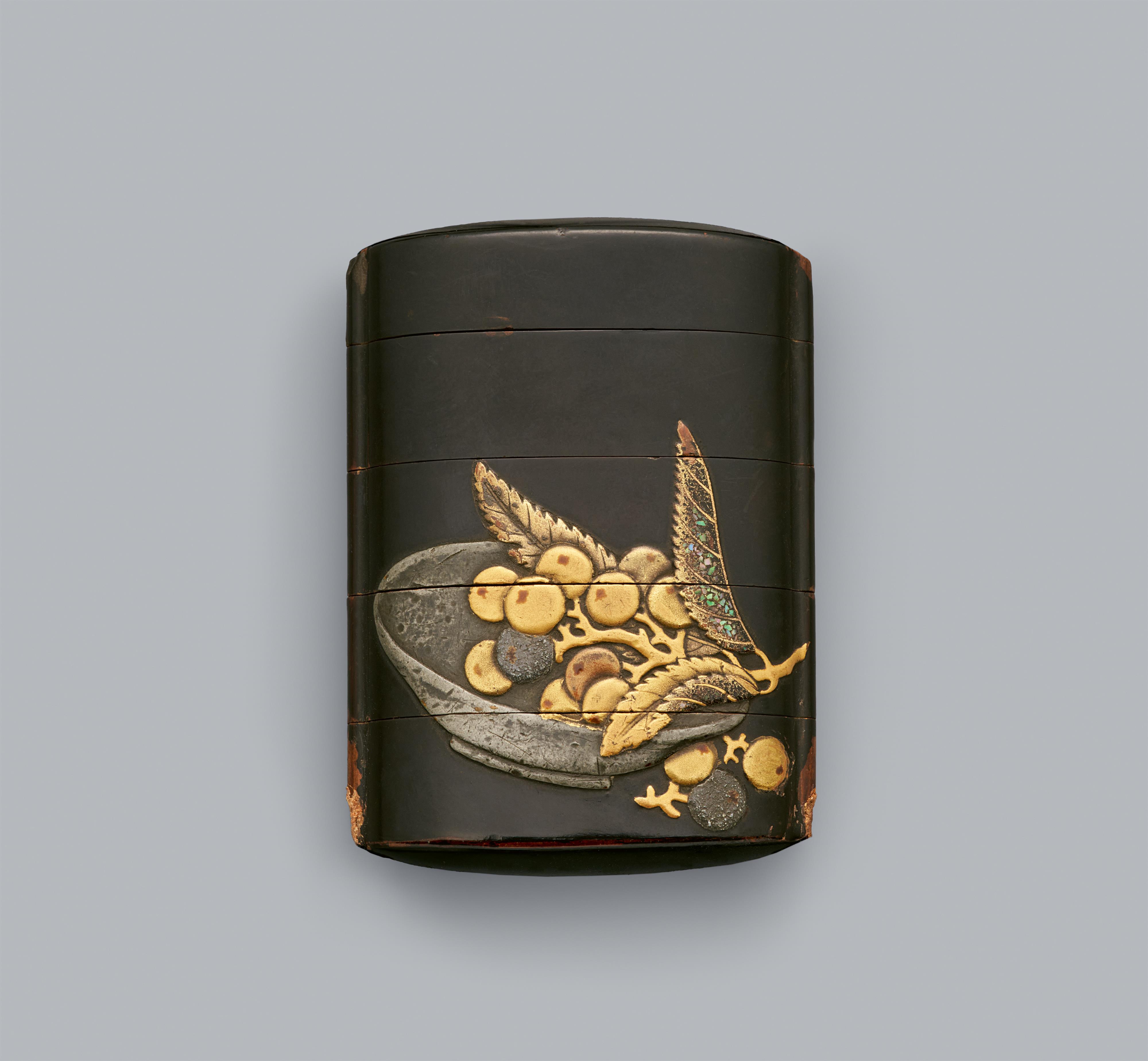 A four-case inrō. 18th century - image-1