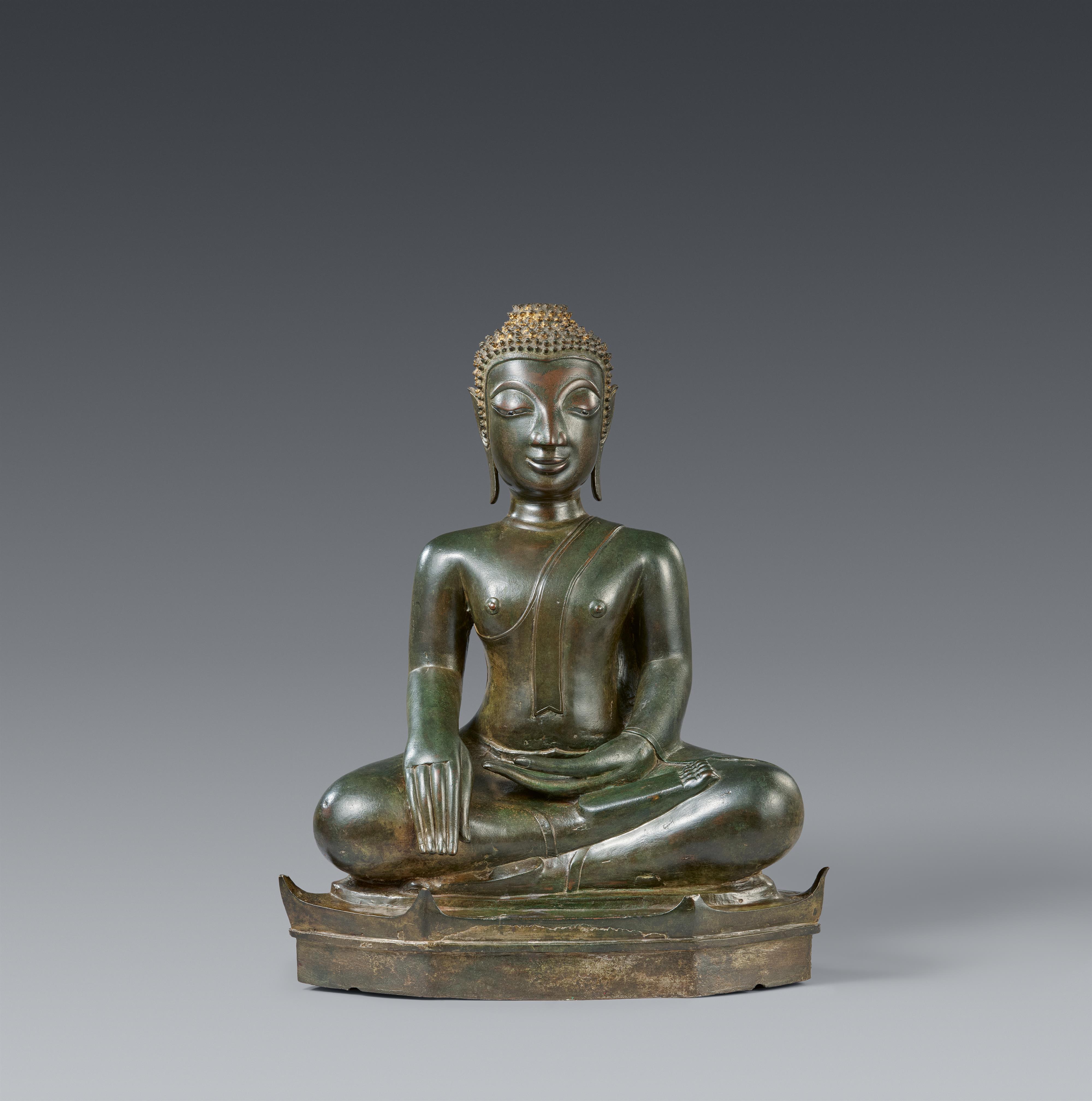 Buddha Shakyamuni. Bronze. Laos. 17. Jh. oder später - image-1