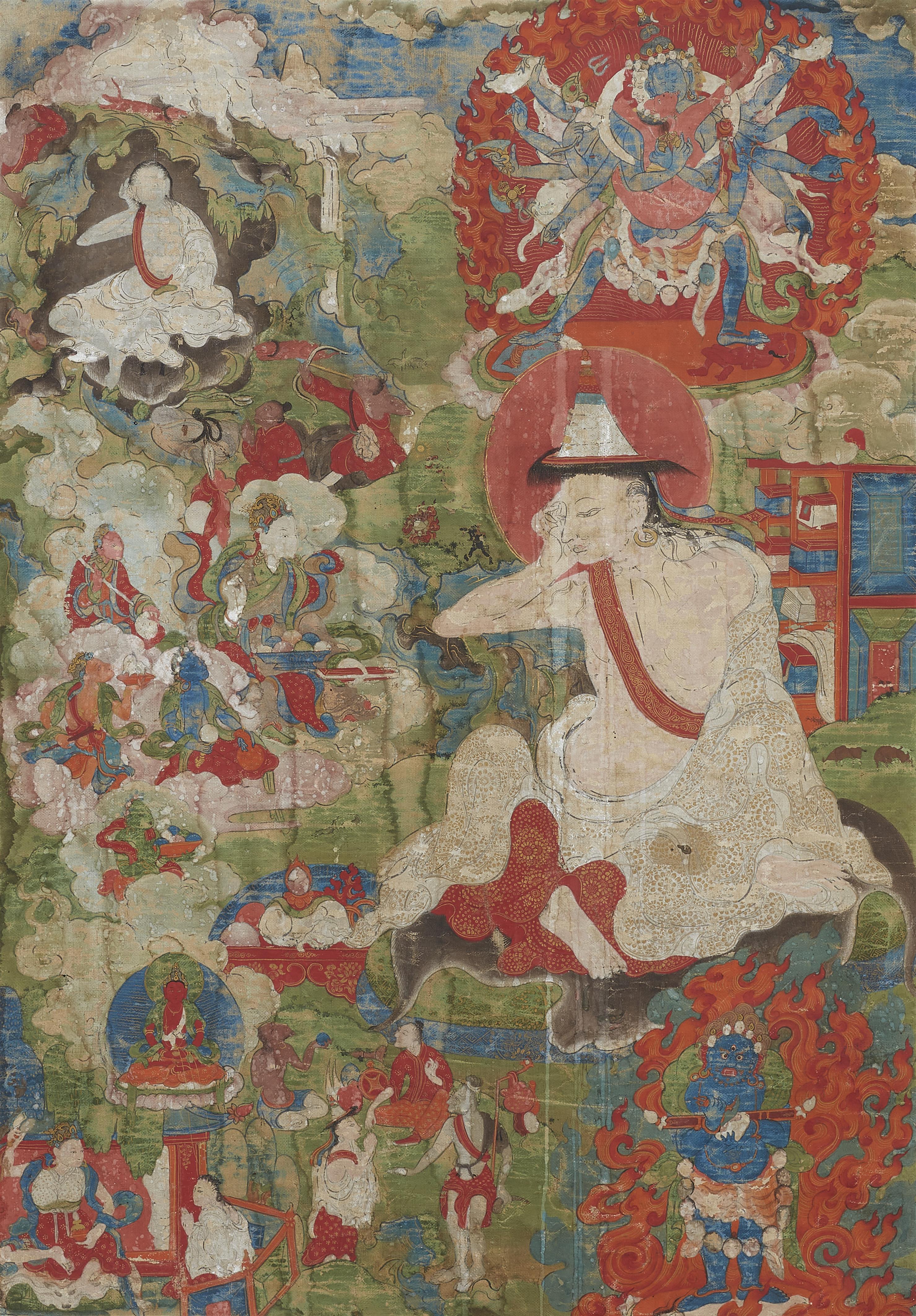 Thangka des Guru Milarepa. Tibet, 18. Jh. - image-2