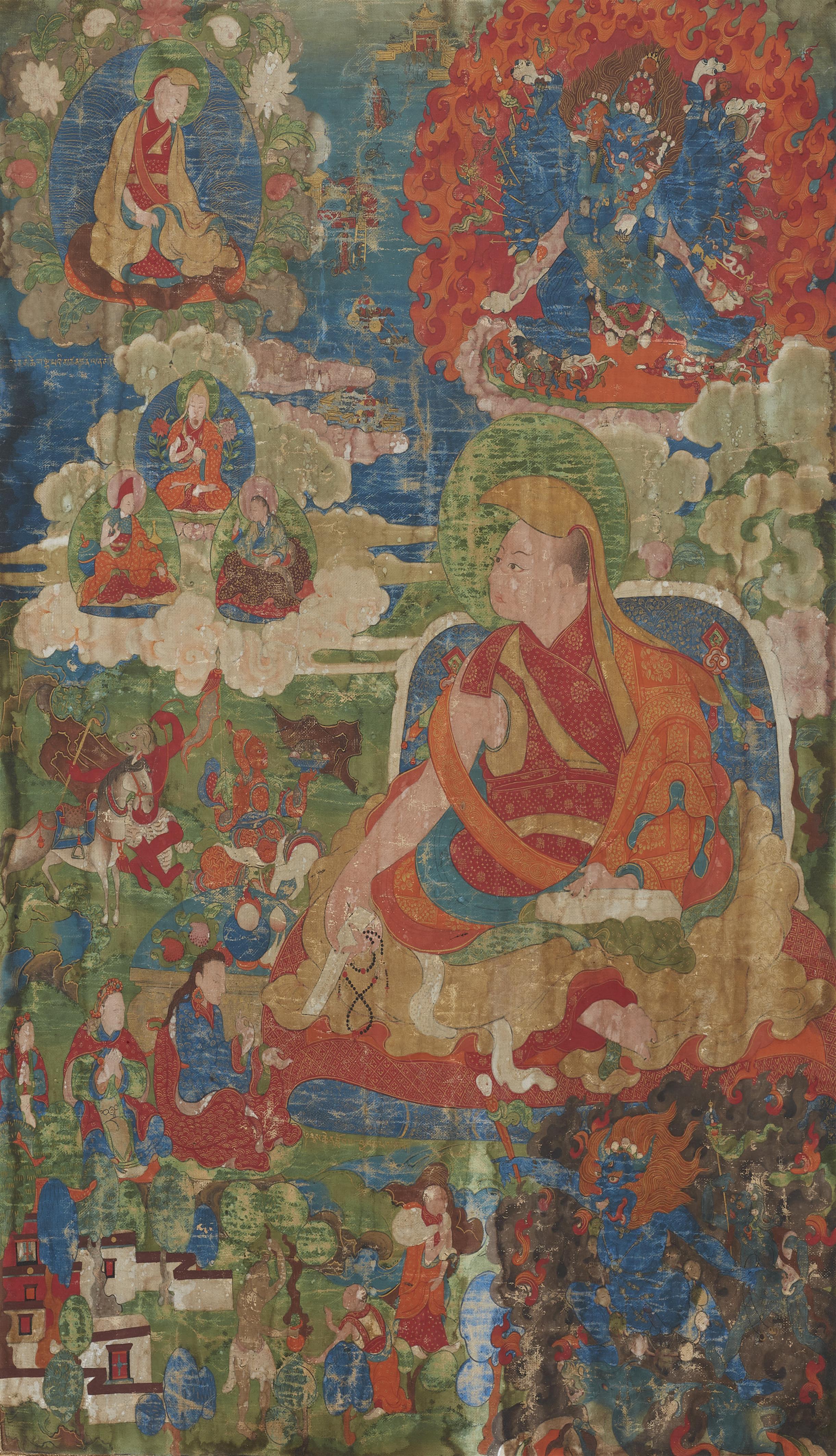 Thangka des Lobma Yudra Nyingpo. Tibet, 18. Jh. - image-2