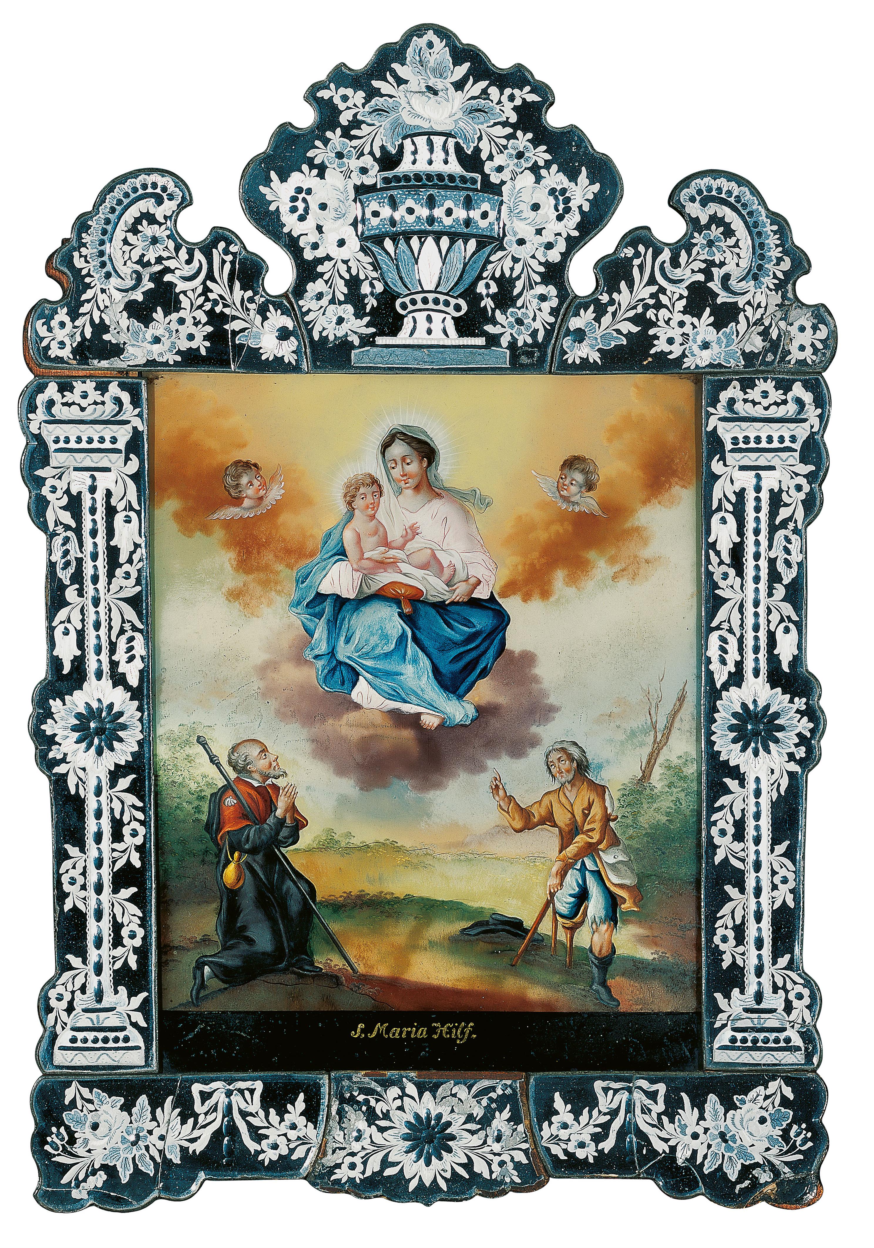 The Madonna of Graz in a mirror frame
Vincenz Janke, Northern Bohemia, late 18th / early 19th C. - image-1