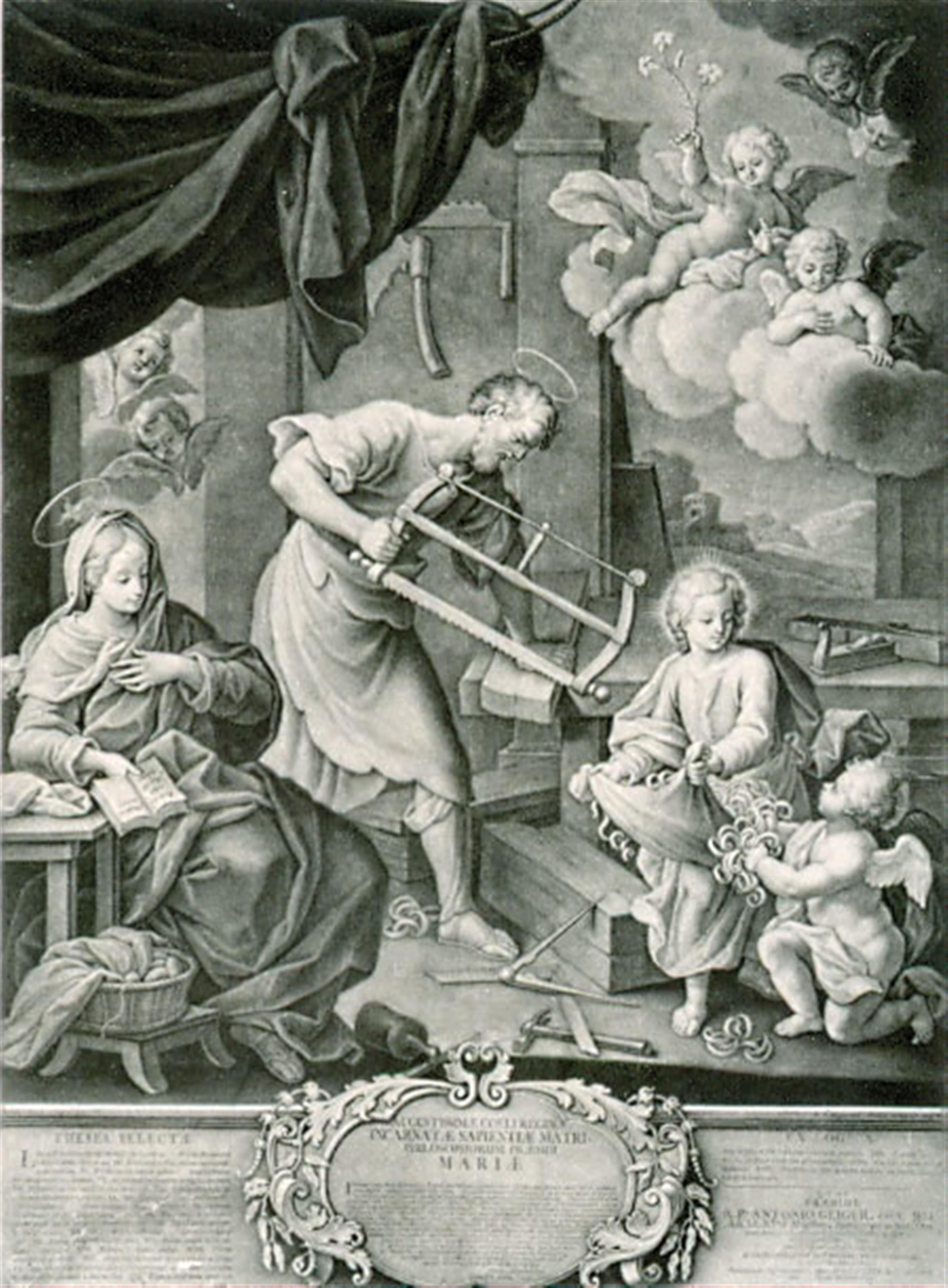 The Holy Family in Joseph's workshop
Northern Bohemia, mid-19th C. - image-2