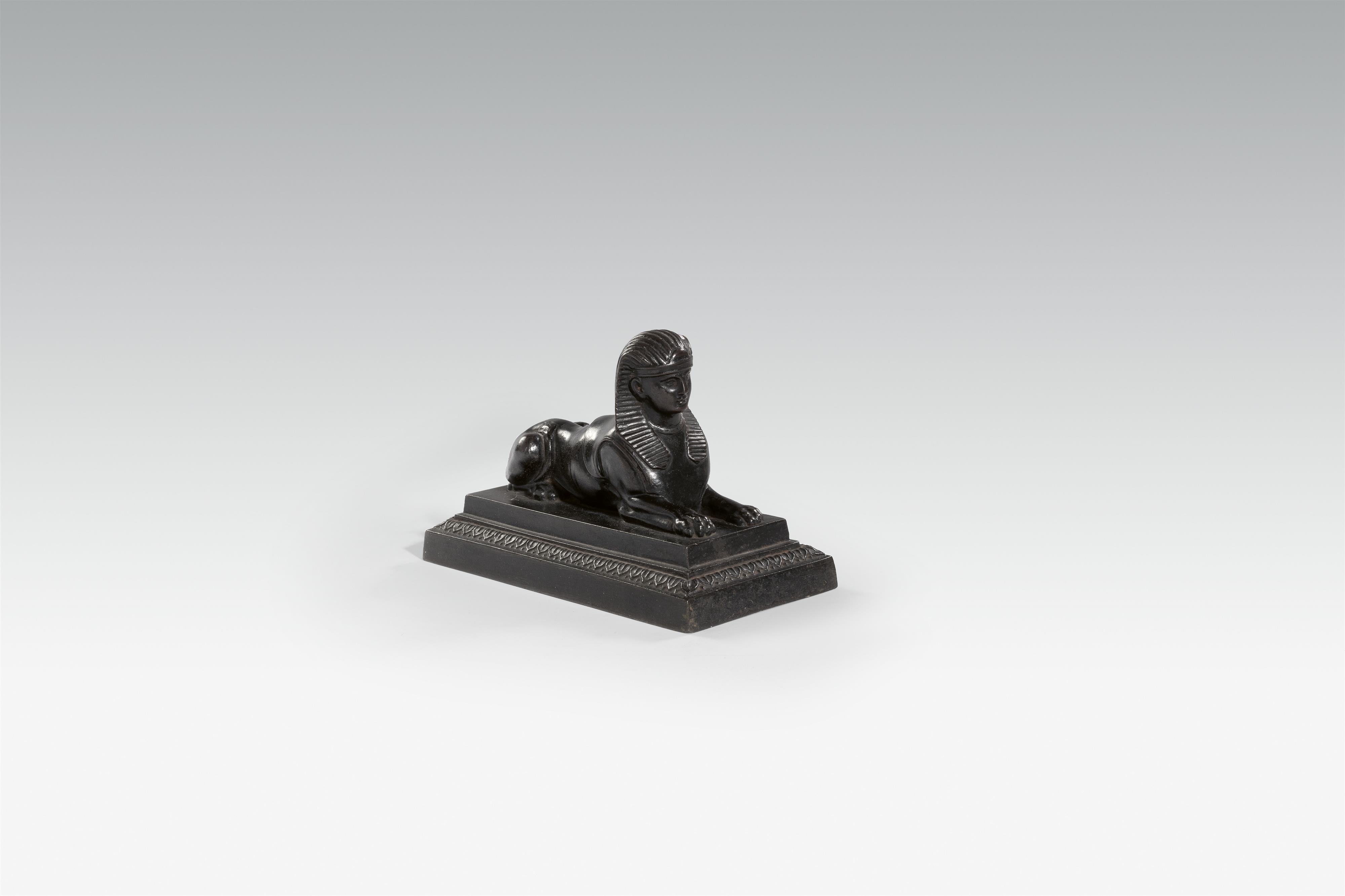 A Prussian cast iron sphinx paperweight - image-1