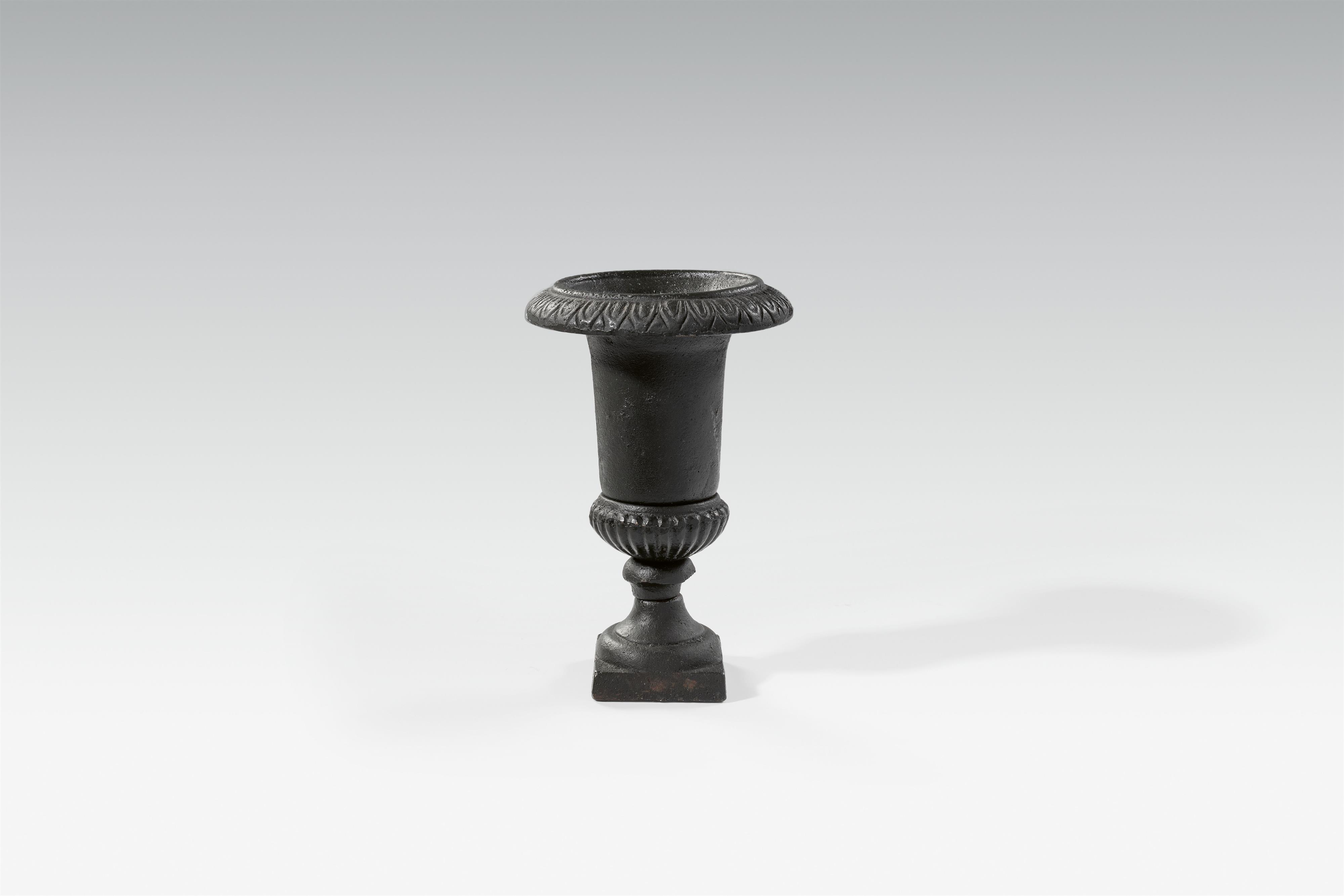 A small cast iron krater-form vase - image-1