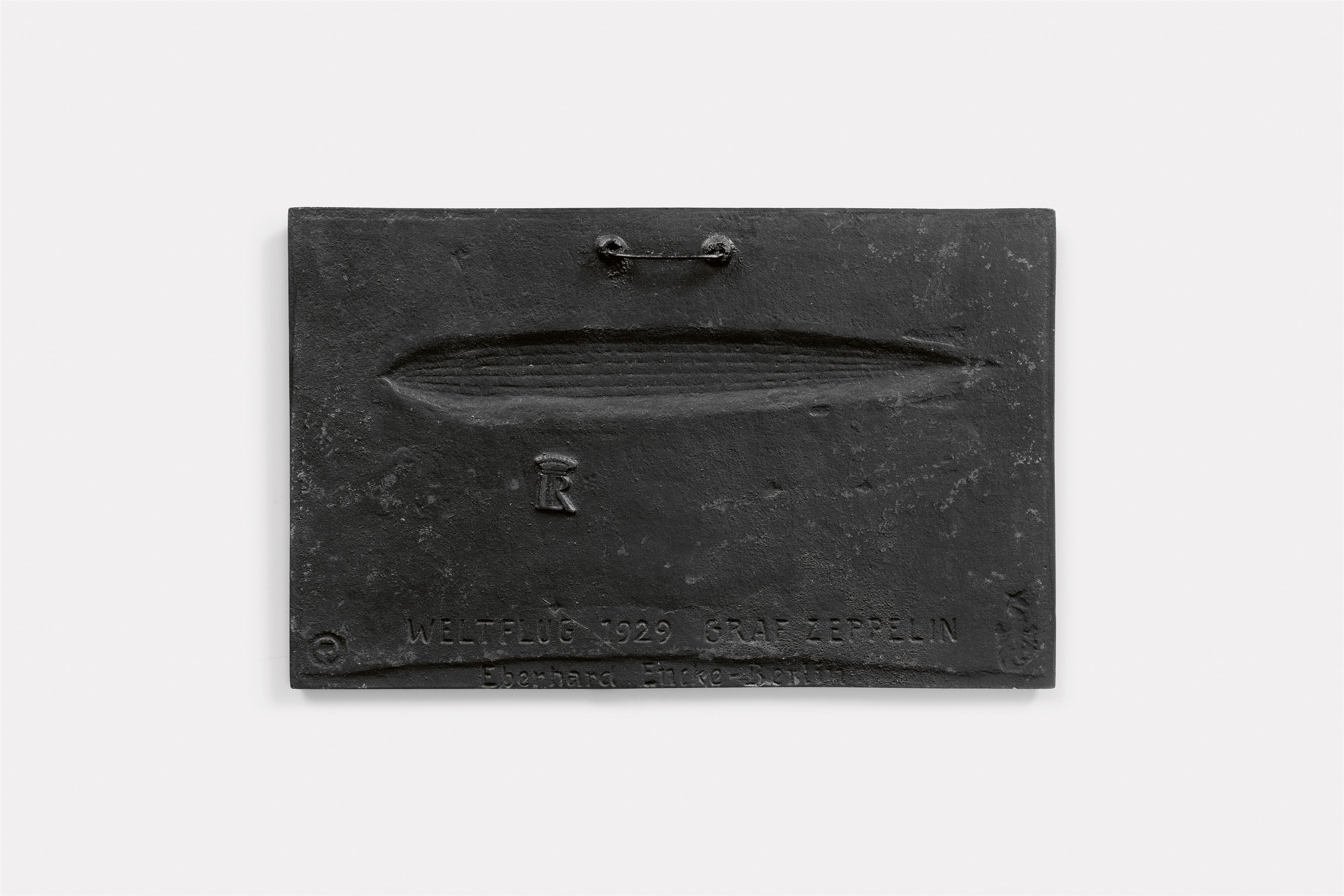 A cast iron plaque with Zeppelin by the Ursa Major constellation - image-2