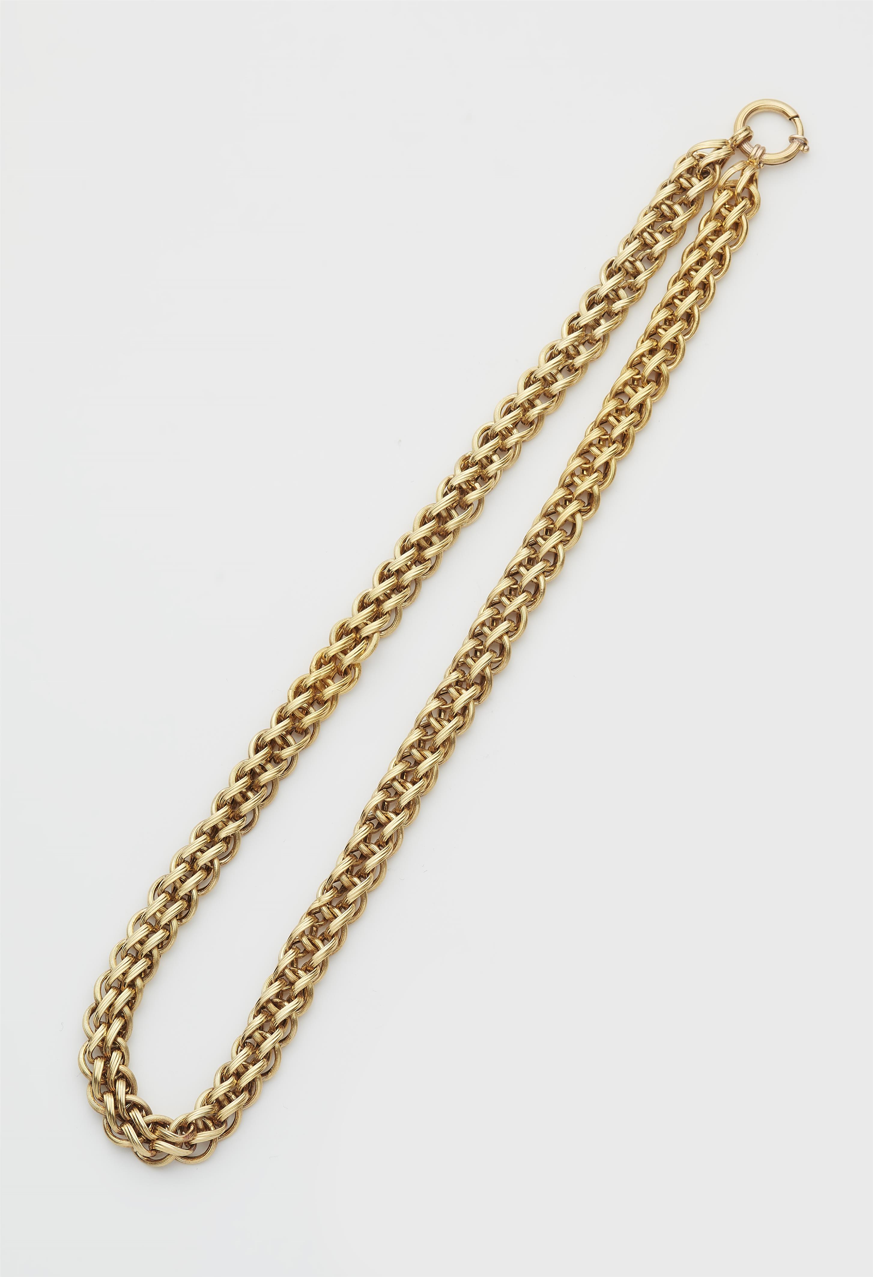 A 14k gold chain necklace. - image-1