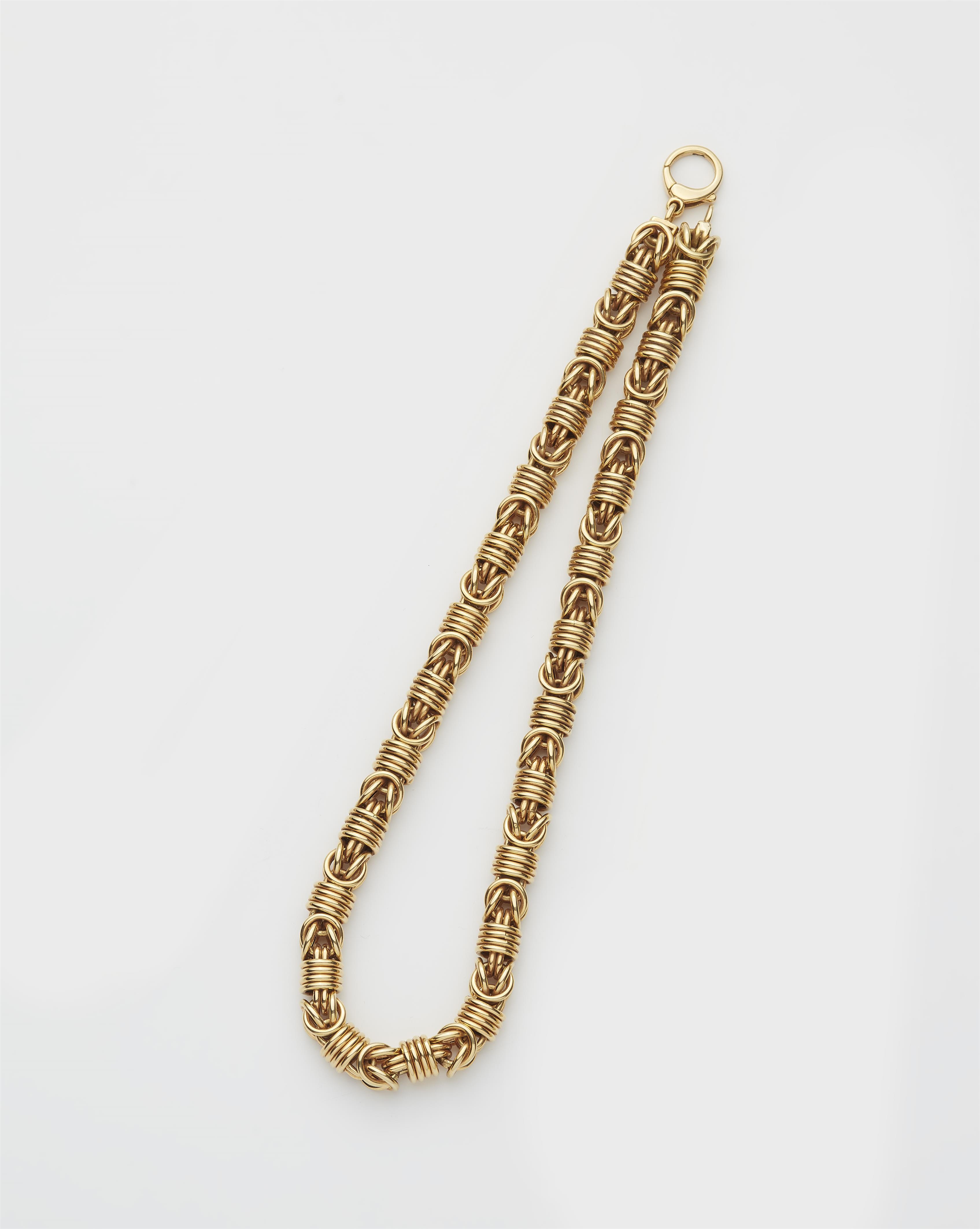 An Italian 18k gold chain necklace. - image-1