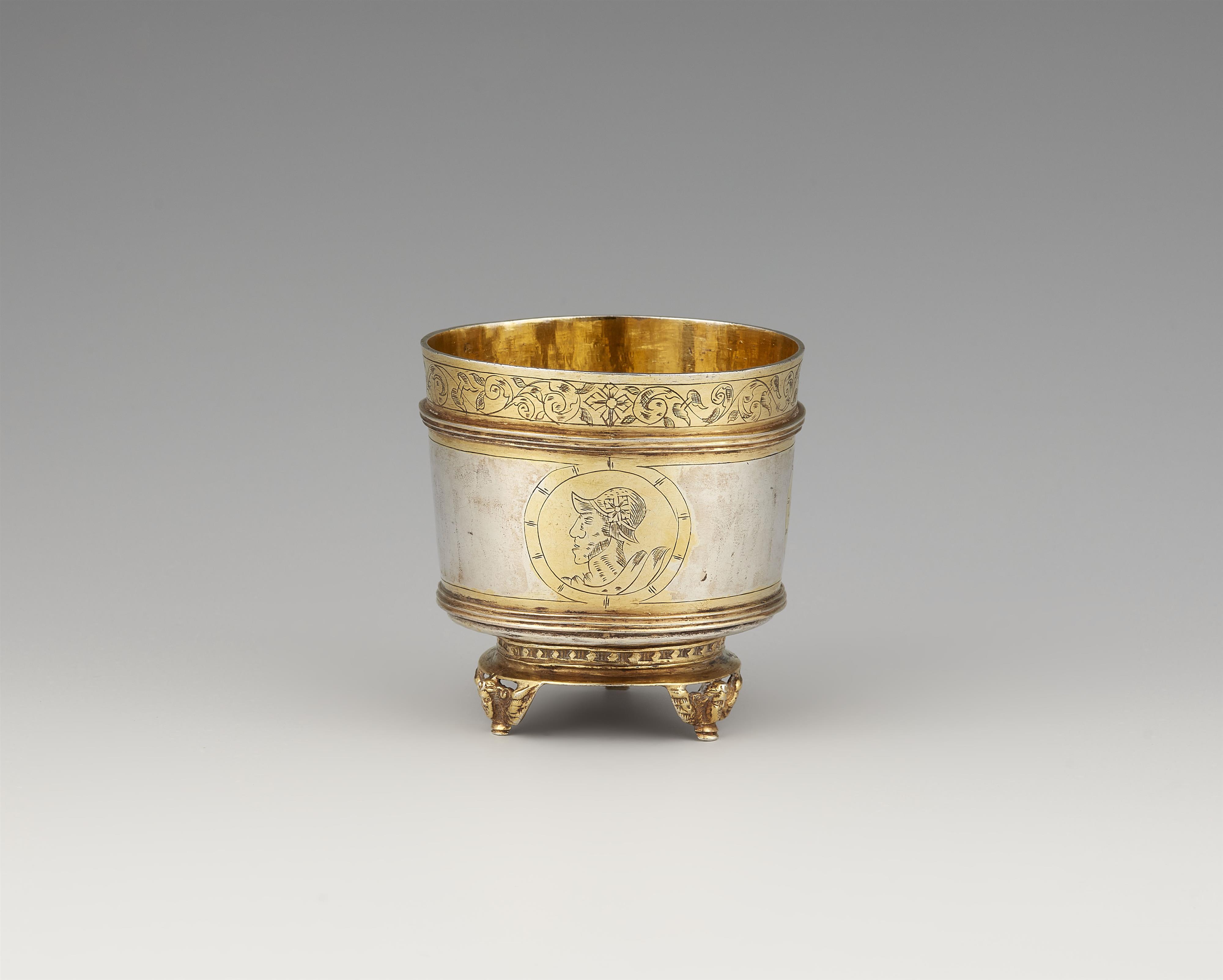 An Important silver partially gilt renaissance beaker from the Margarte Oppenheim Collection - image-1