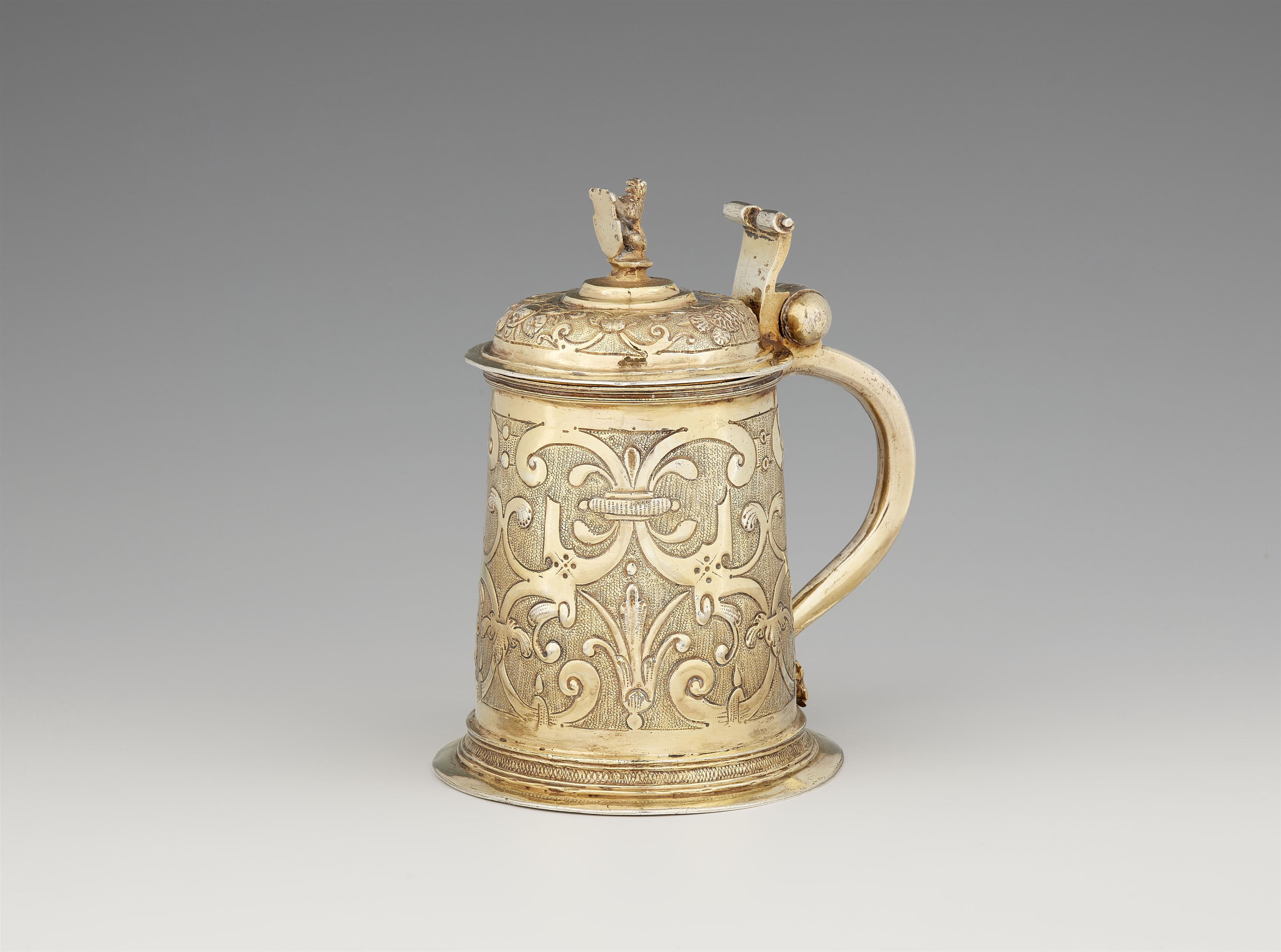 An Augsburg Renaissance silver gilt tankard - image-1