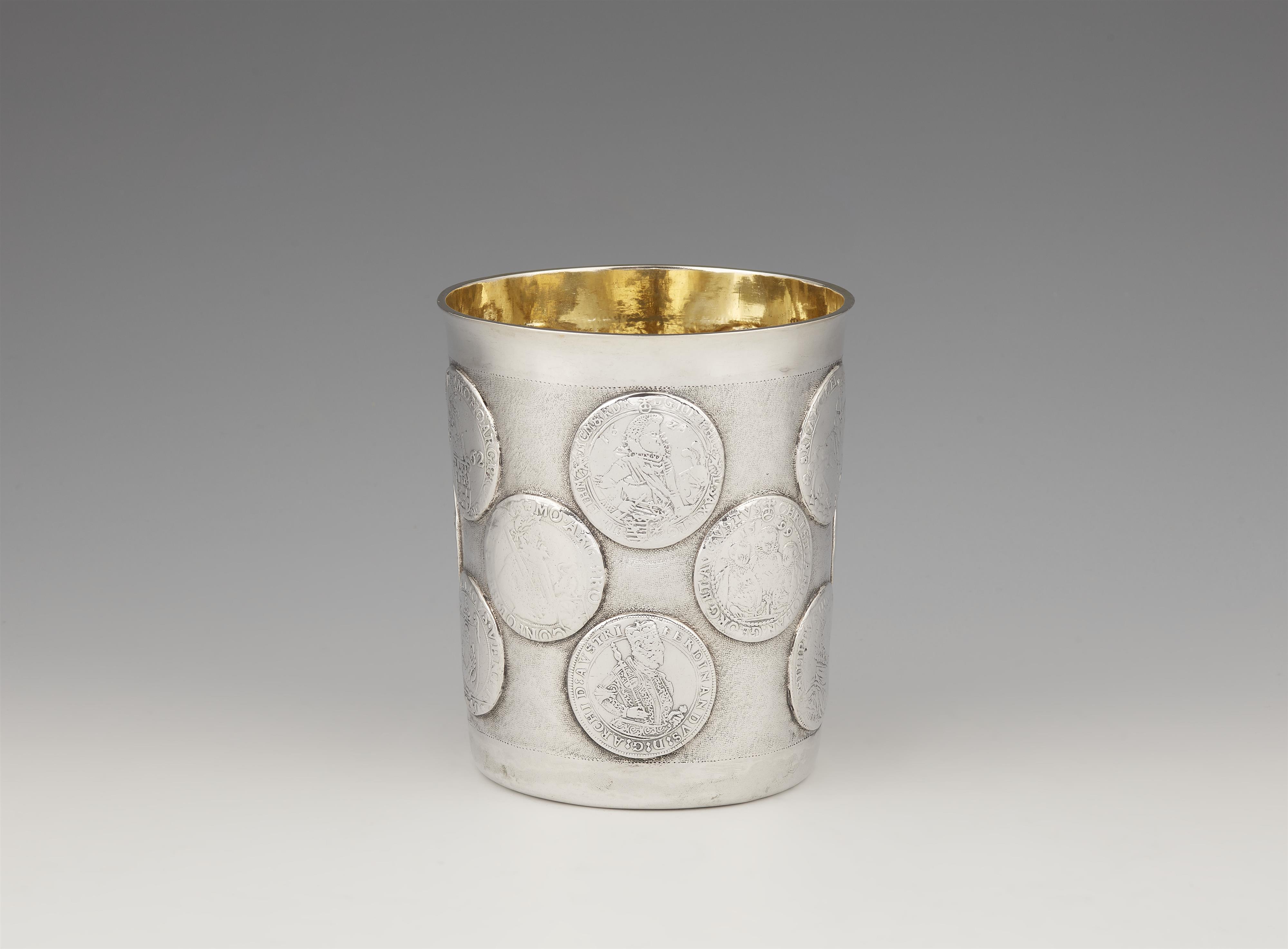 A large Wesel silver coin set beaker - image-2