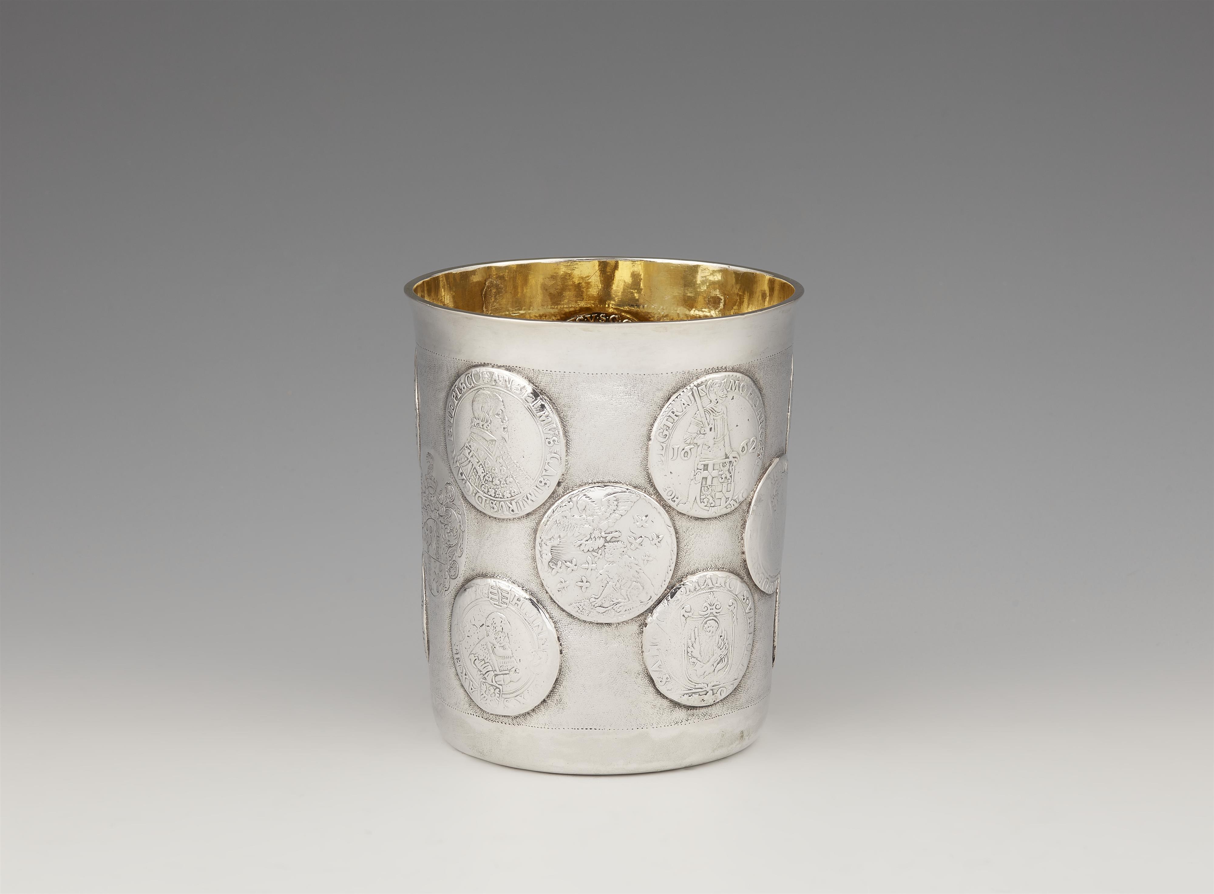 A large Wesel silver coin set beaker - image-3