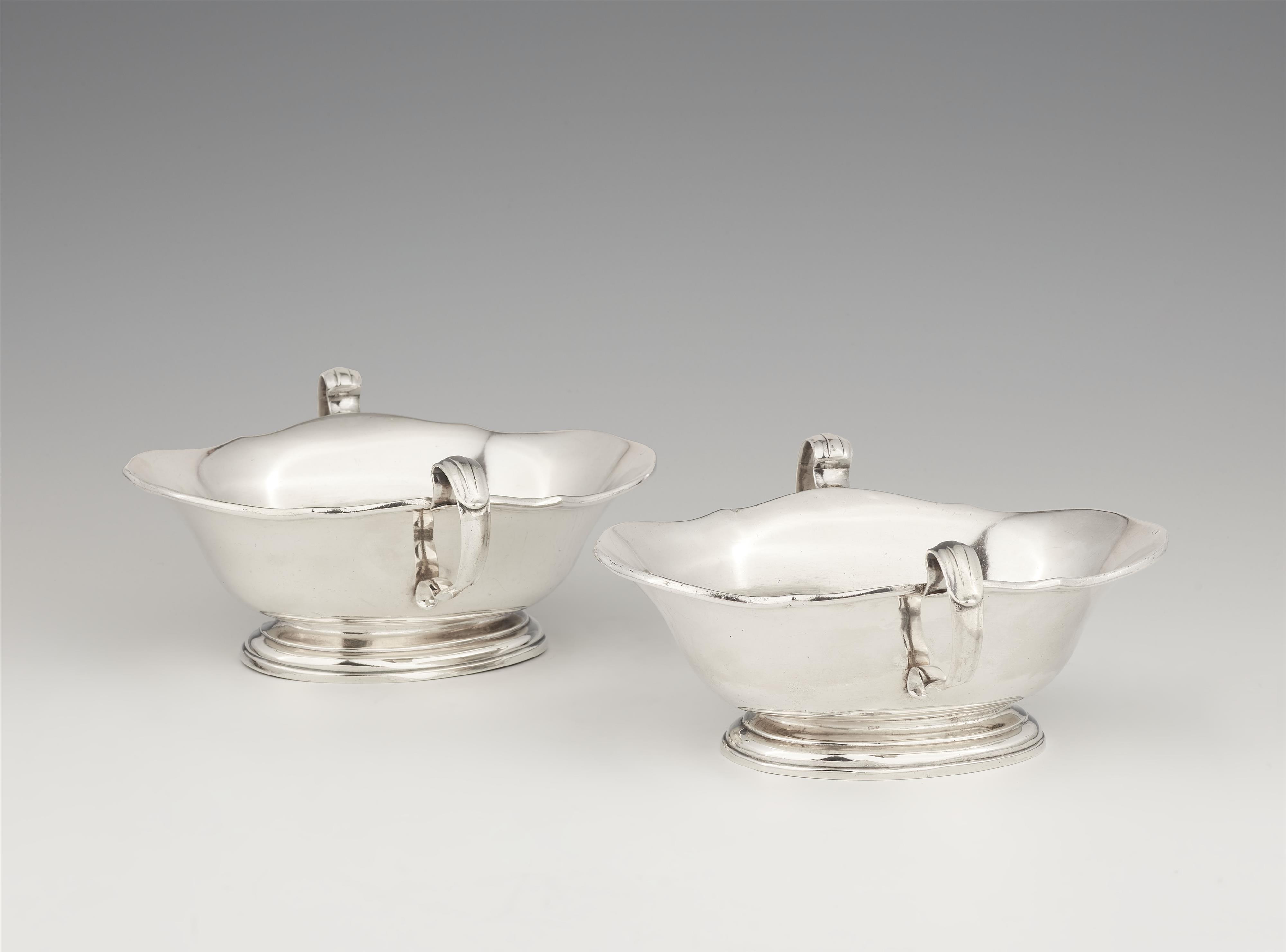 A pair of Dutch silver sauce boats - image-1