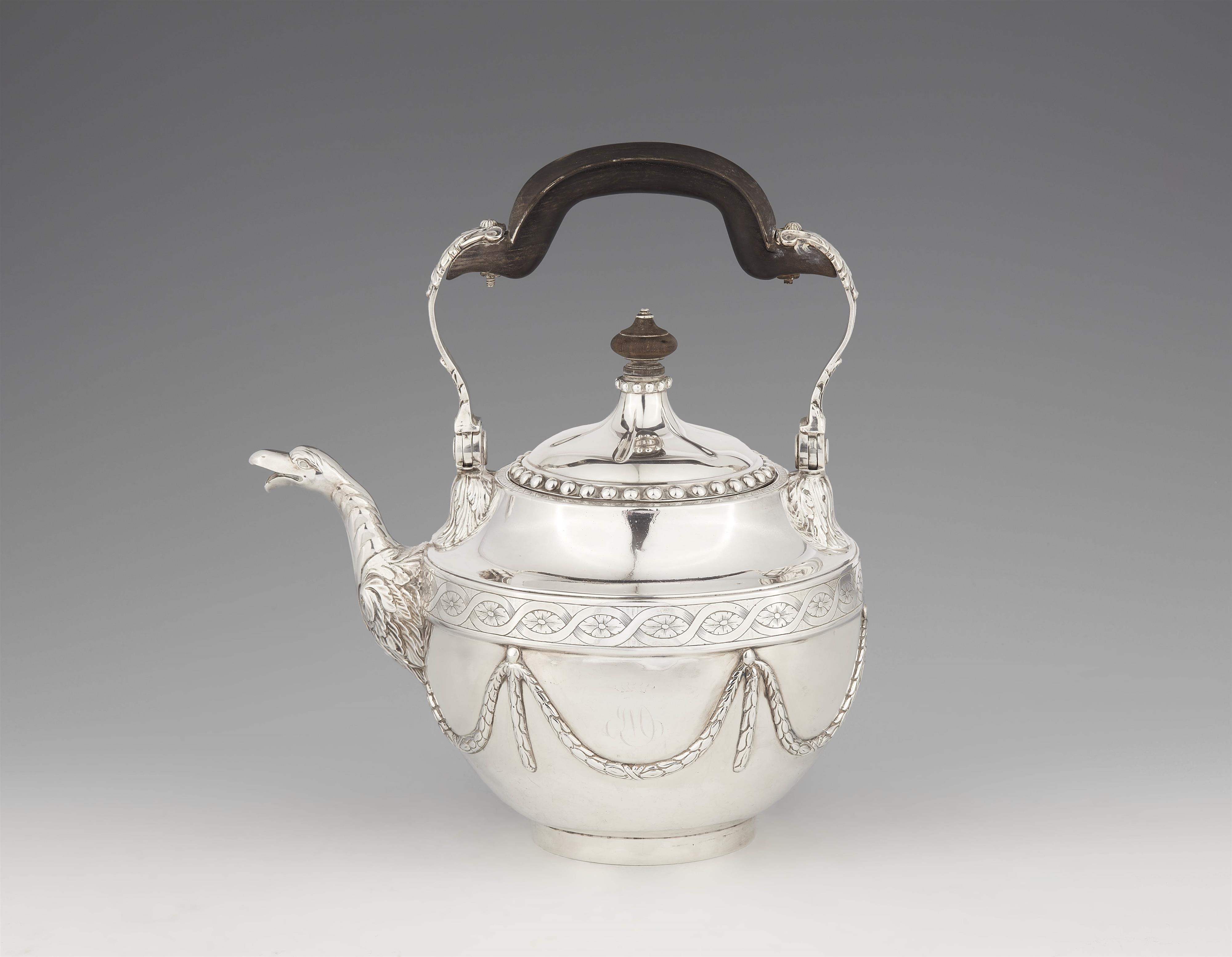 A Haag silver water kettle - image-1