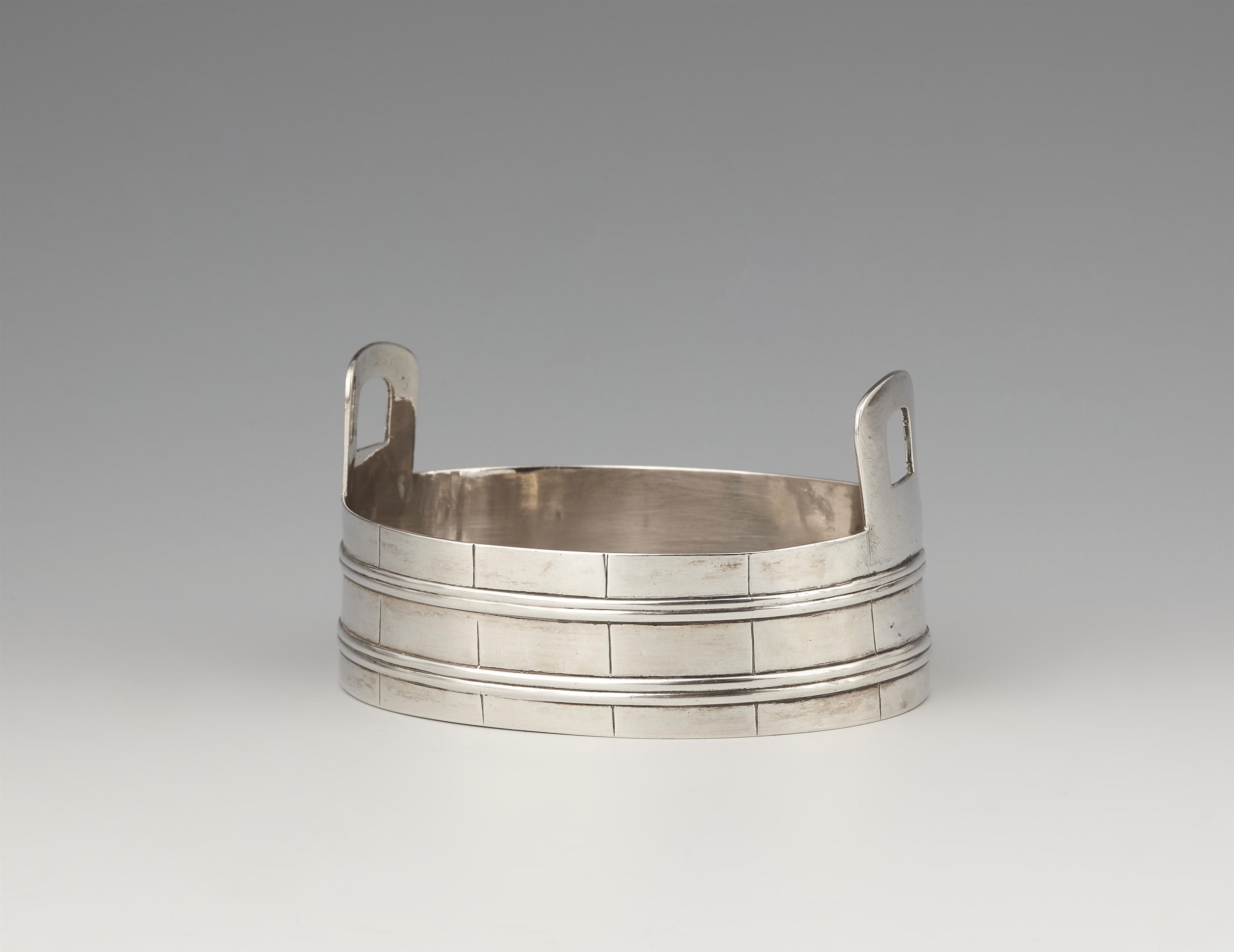 A Vienna silver butter barrel - image-1