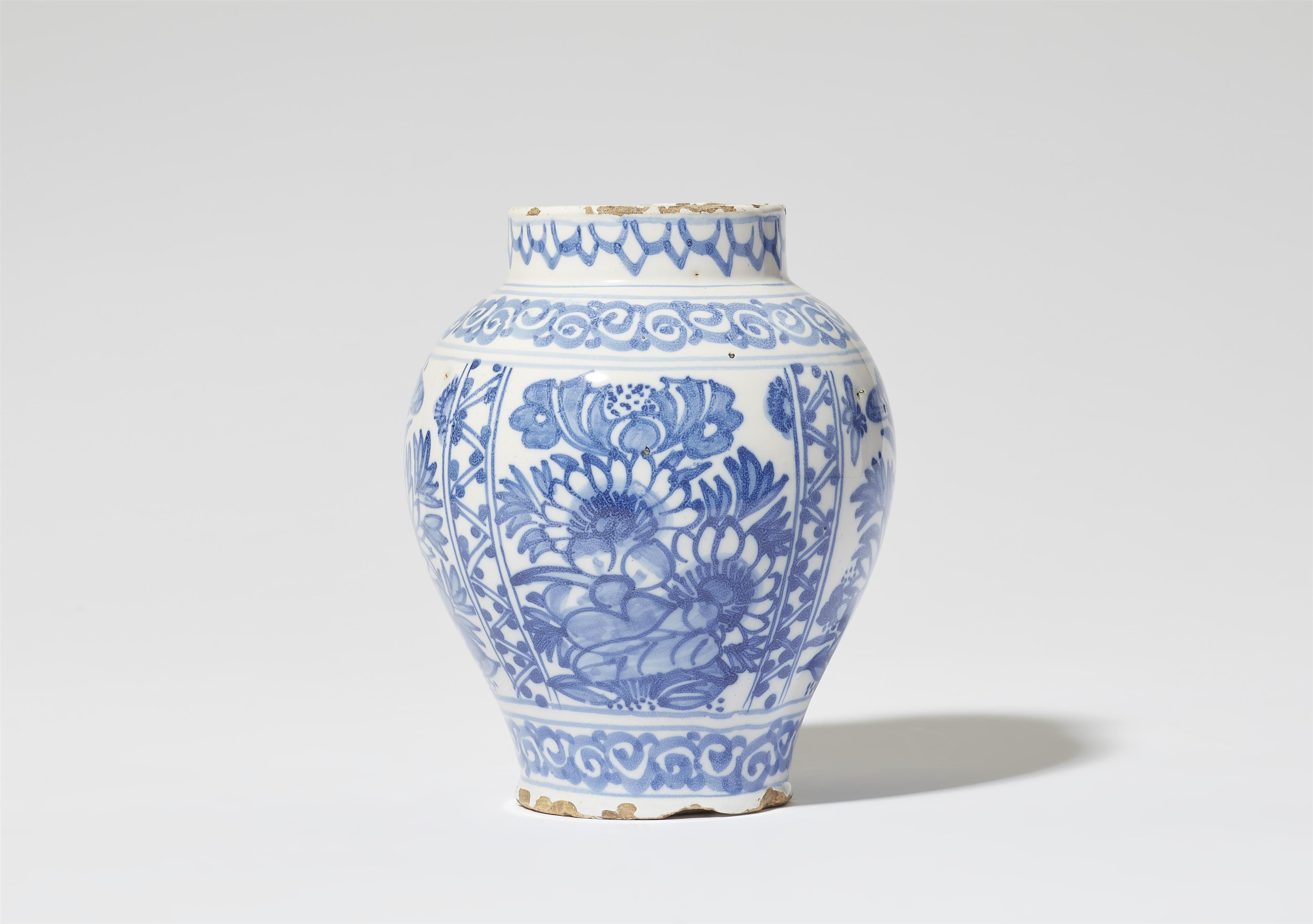 A Chinoiserie faience vase - image-1