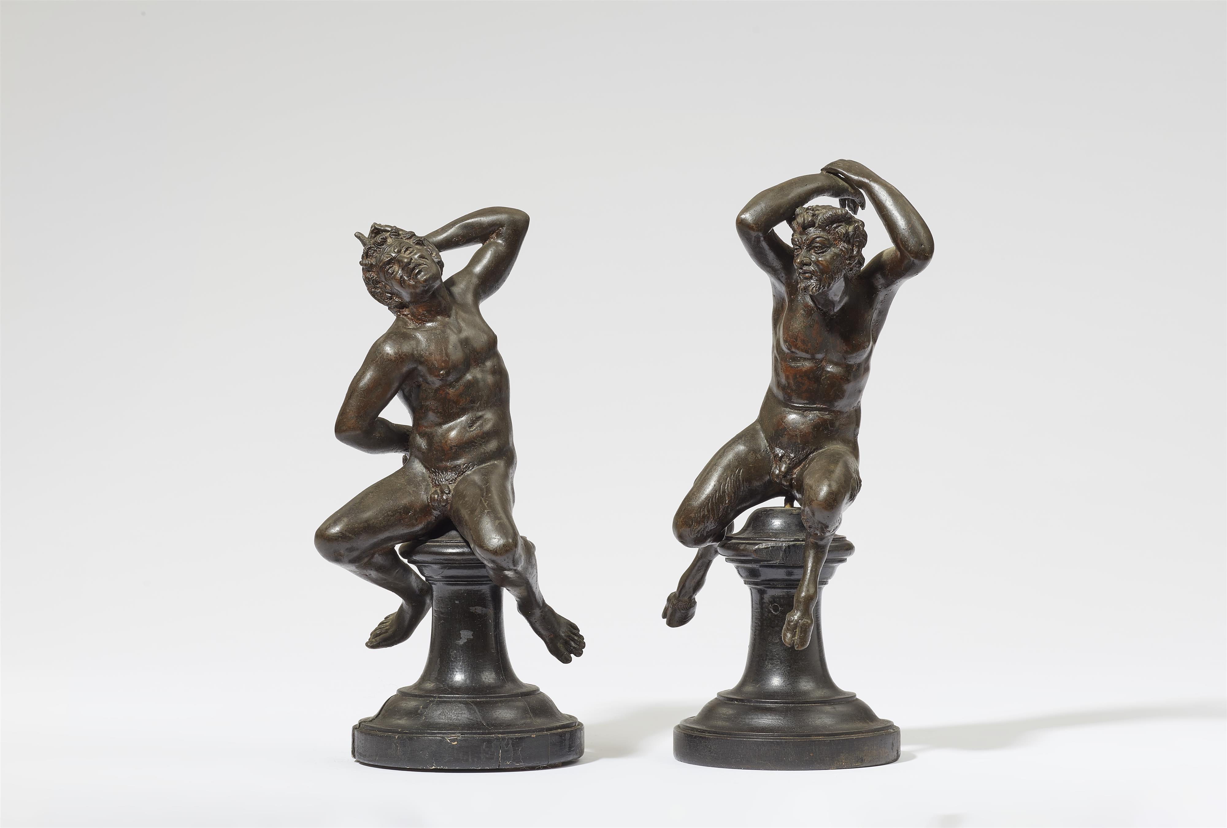 A bronze faun and a satyr - image-1
