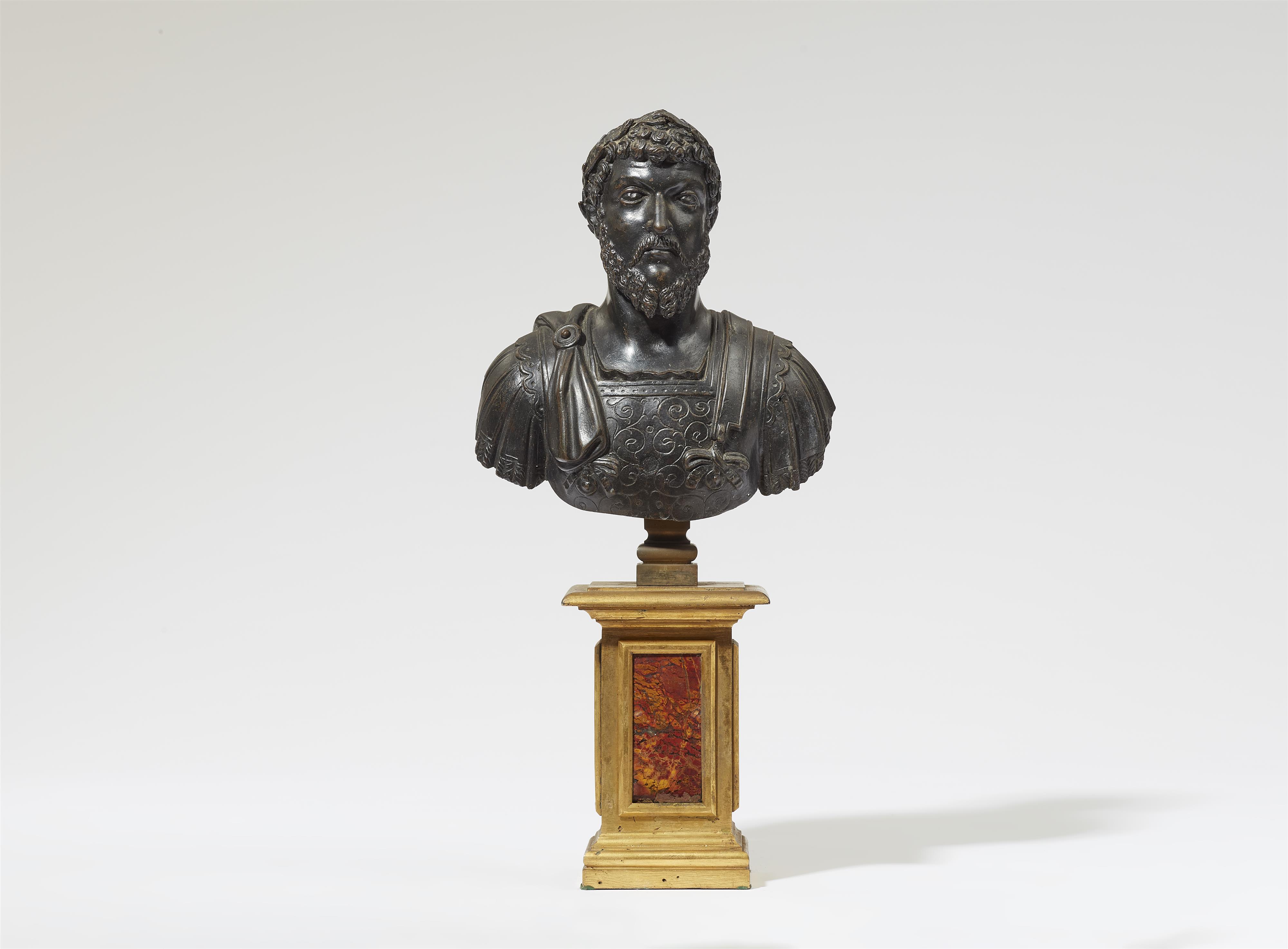 A bronze bust of a Roman Emperor (Didius Iulianus?) - image-1