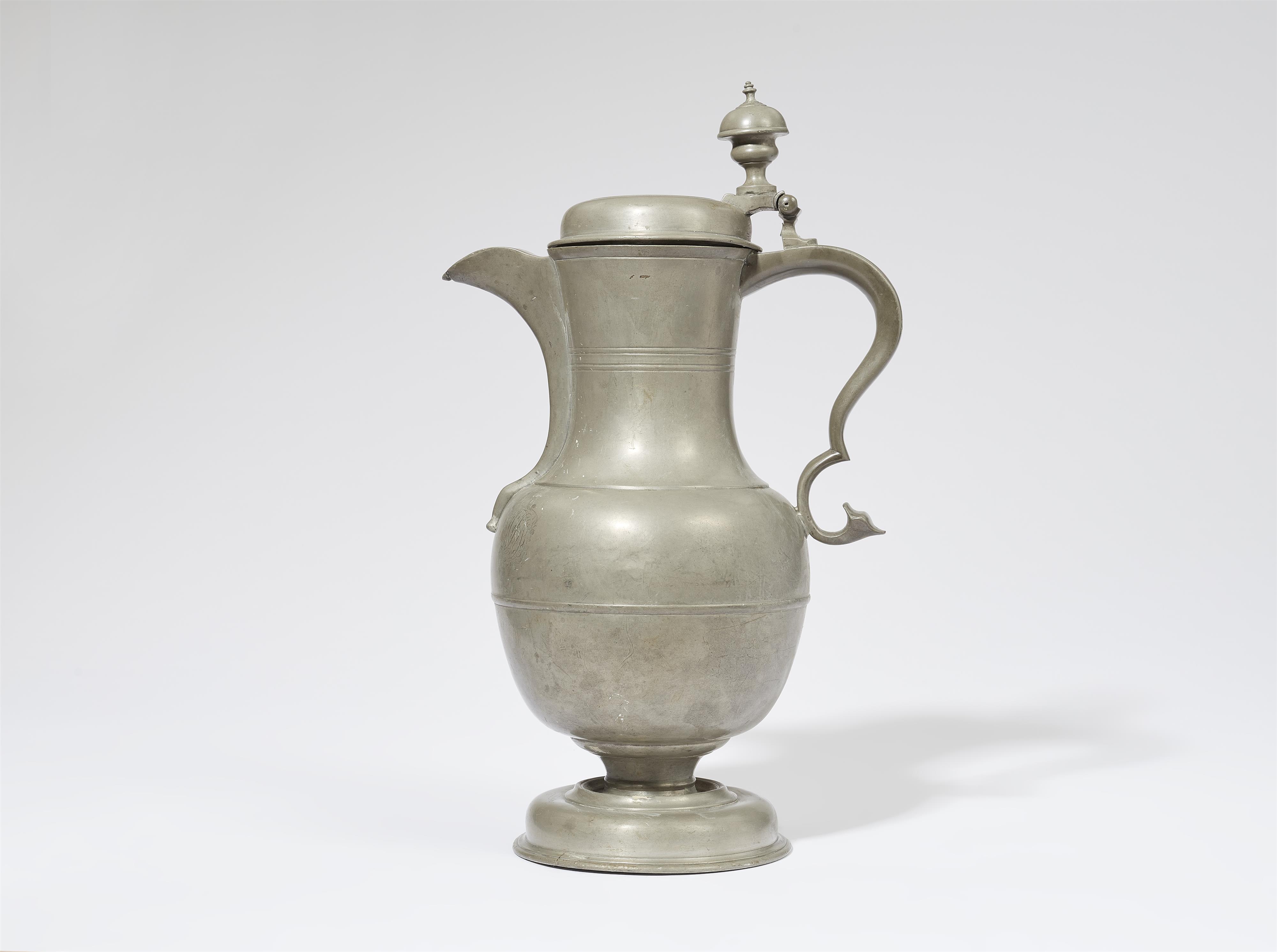 A Hamburg pewter jug - image-1