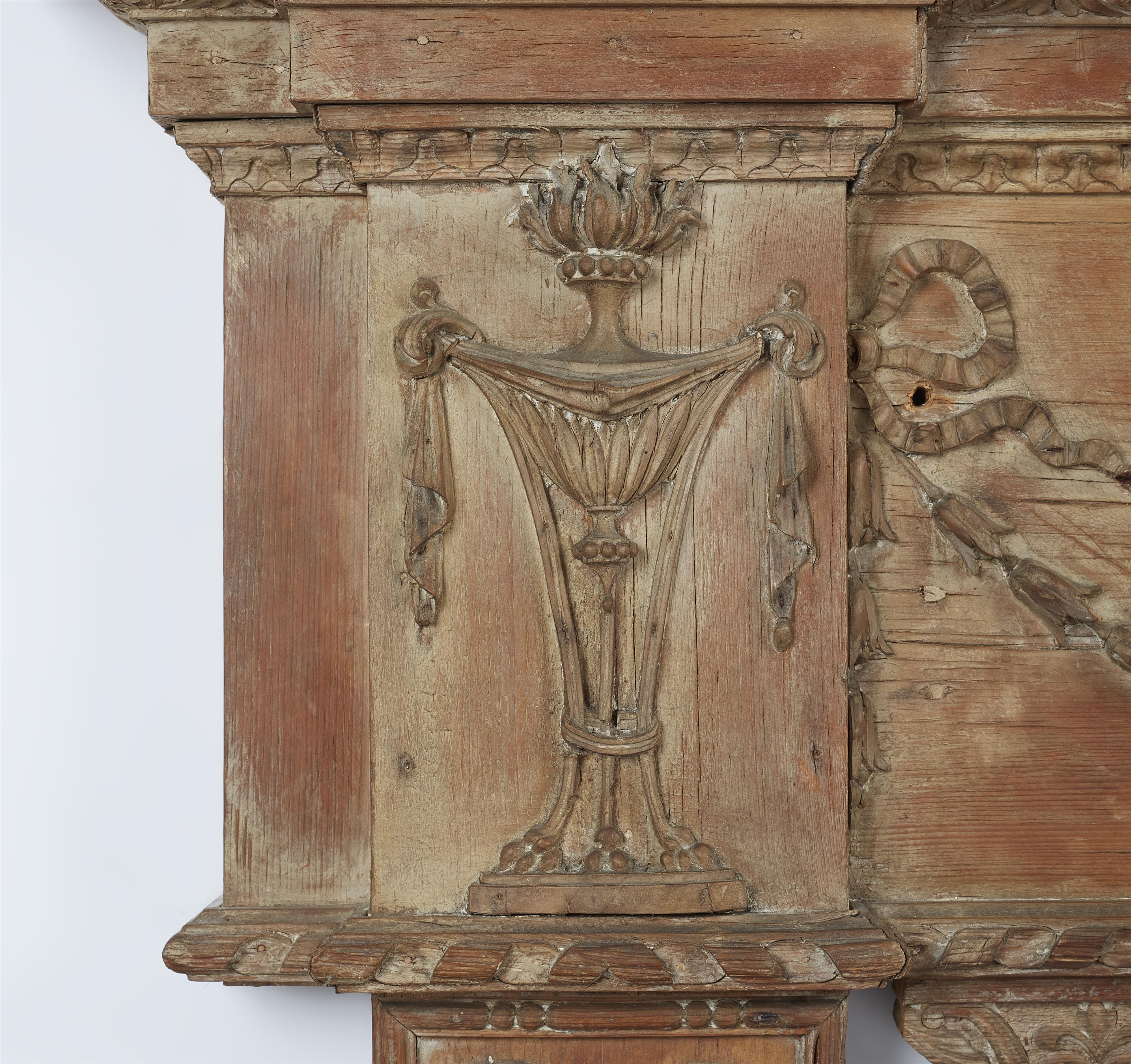 A Neoclassical carved softwood chimneypiece - image-2