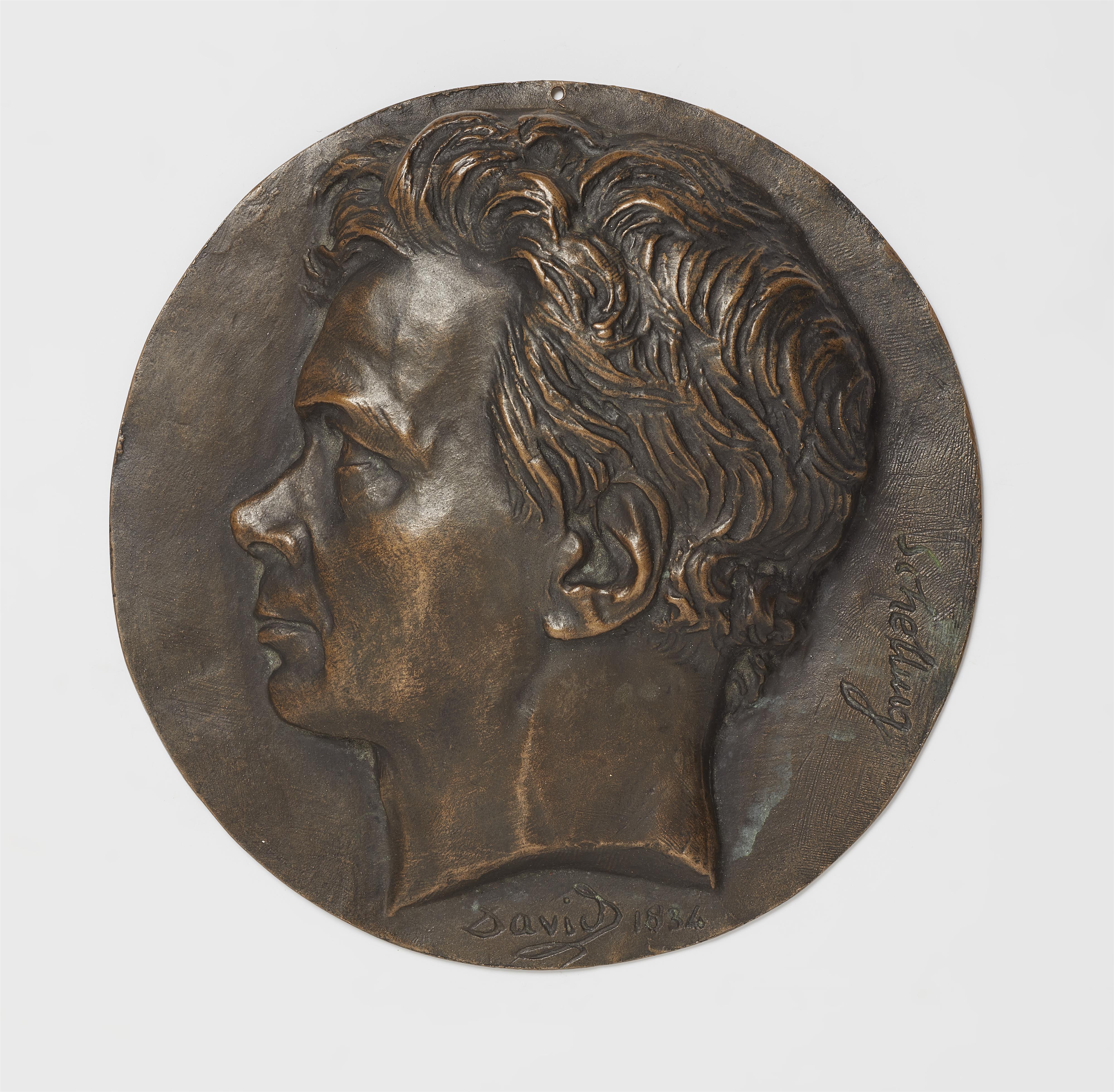 A bronze portrait plaque "Schelling" - image-1