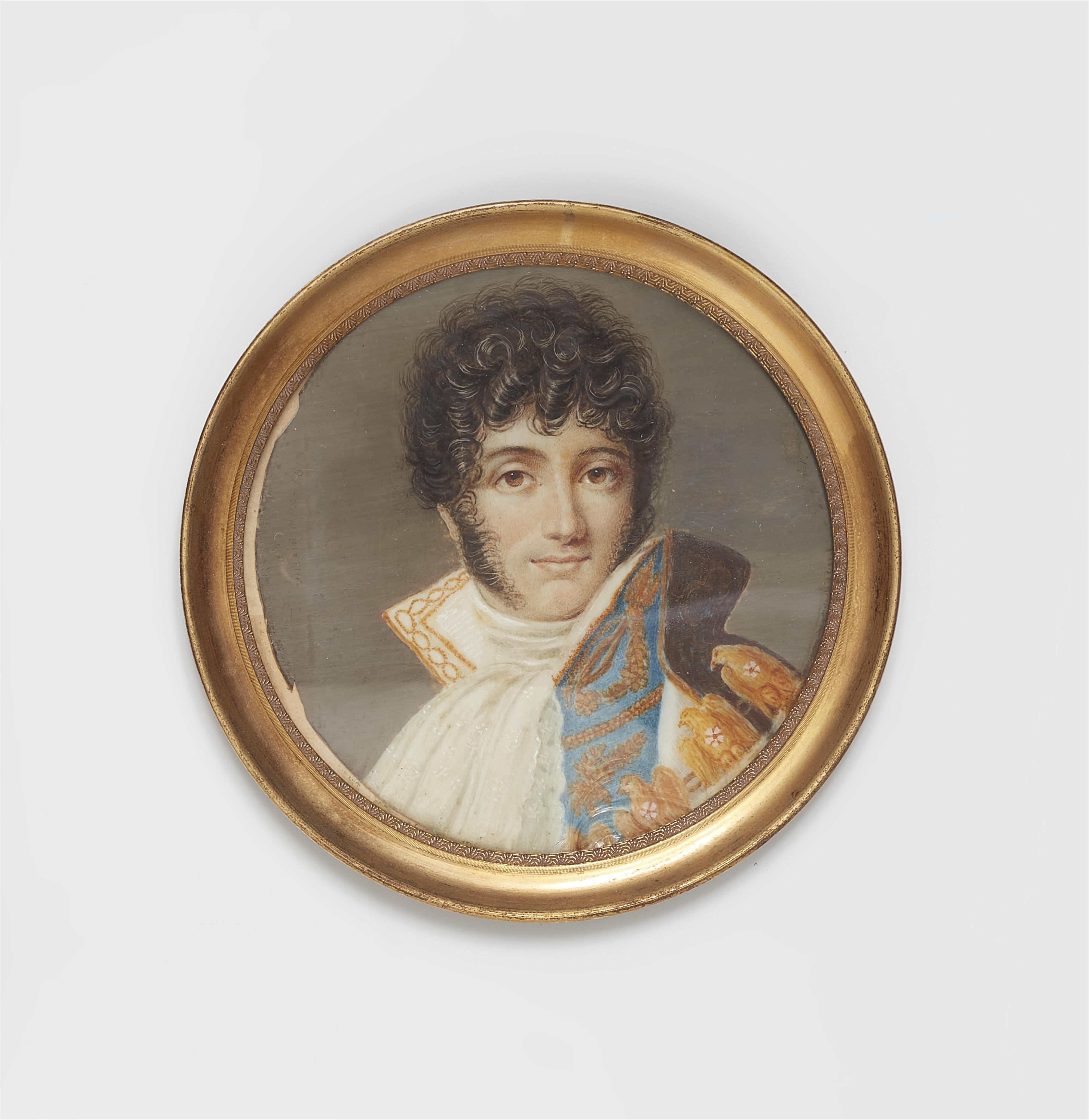 A French portrait miniature of Joachim Murat King of Naples - image-1