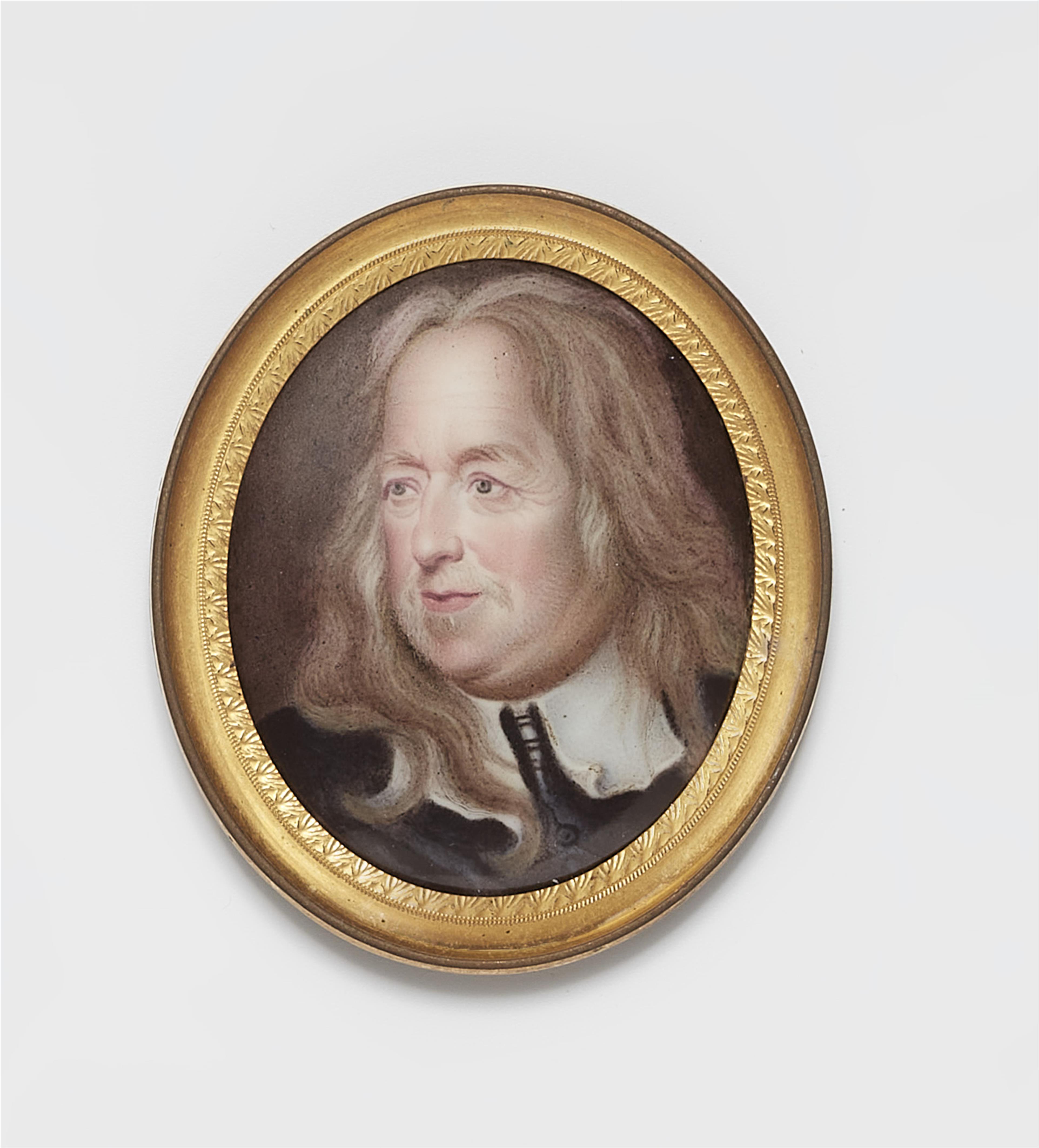 A portrait miniature of an older gentleman - image-1