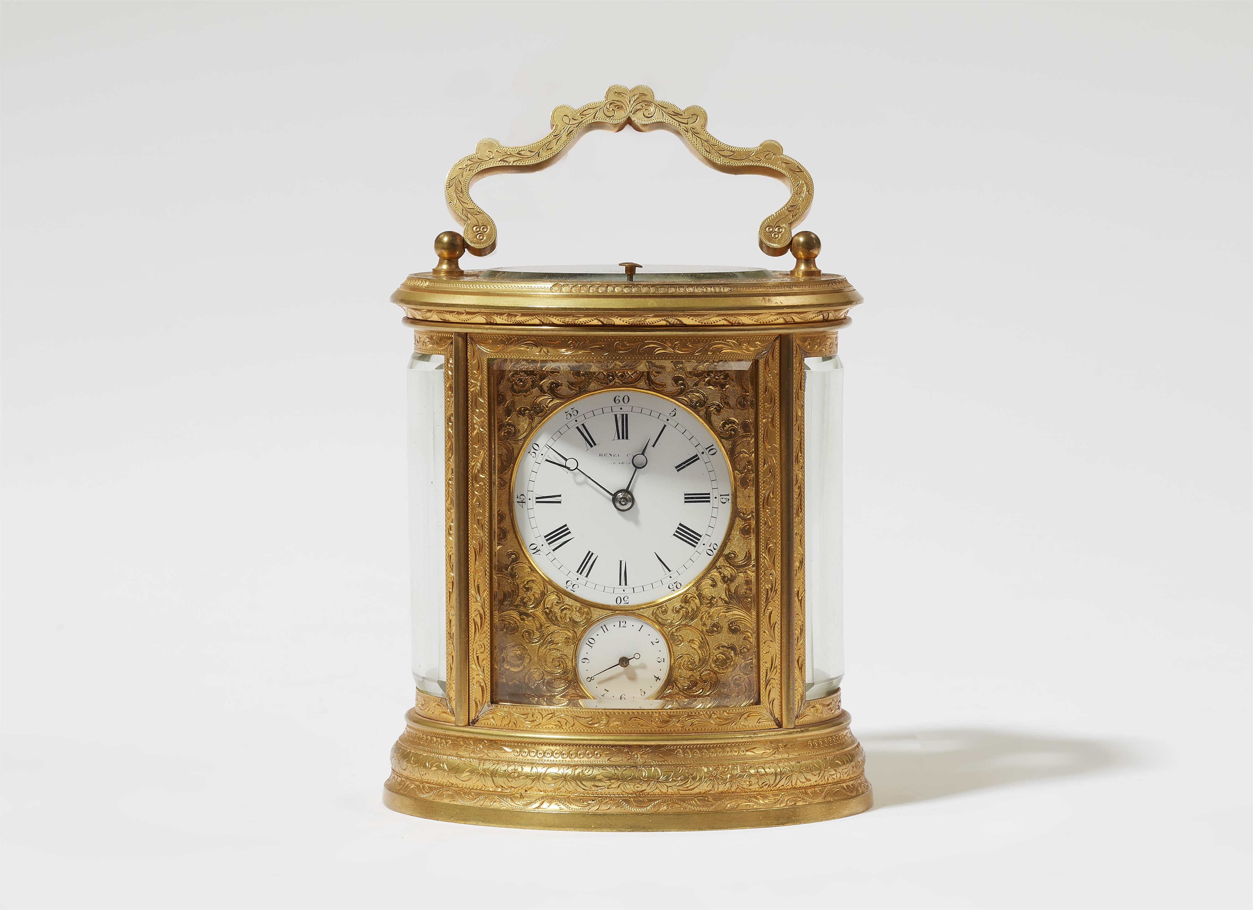 A French carriage clock in the original case - image-1