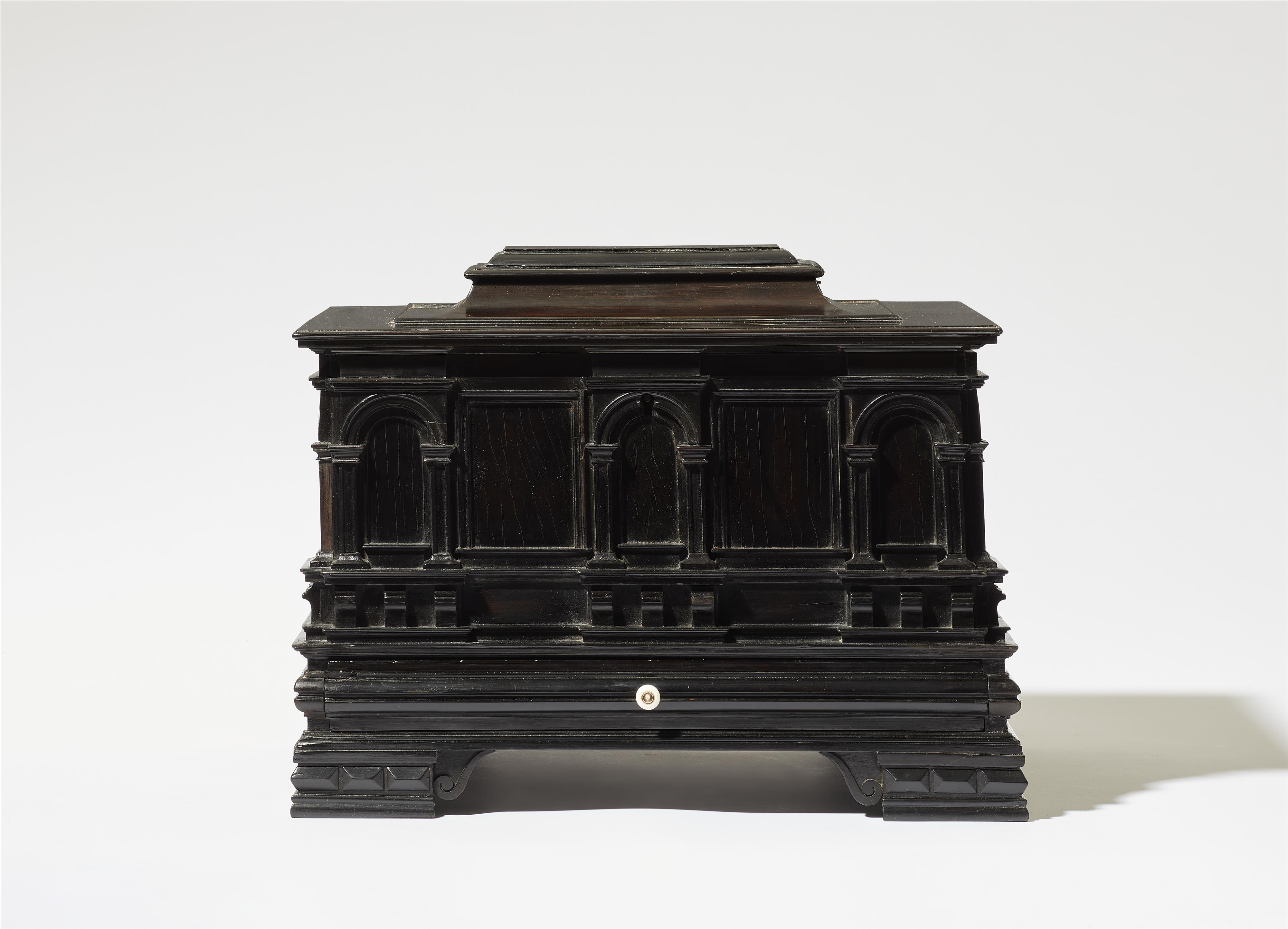 A Renaissance style ebony casket - image-1